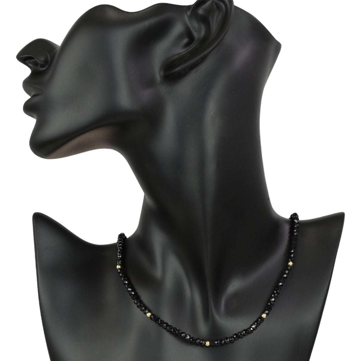 14k Gemstones & Gold Roundel Necklace