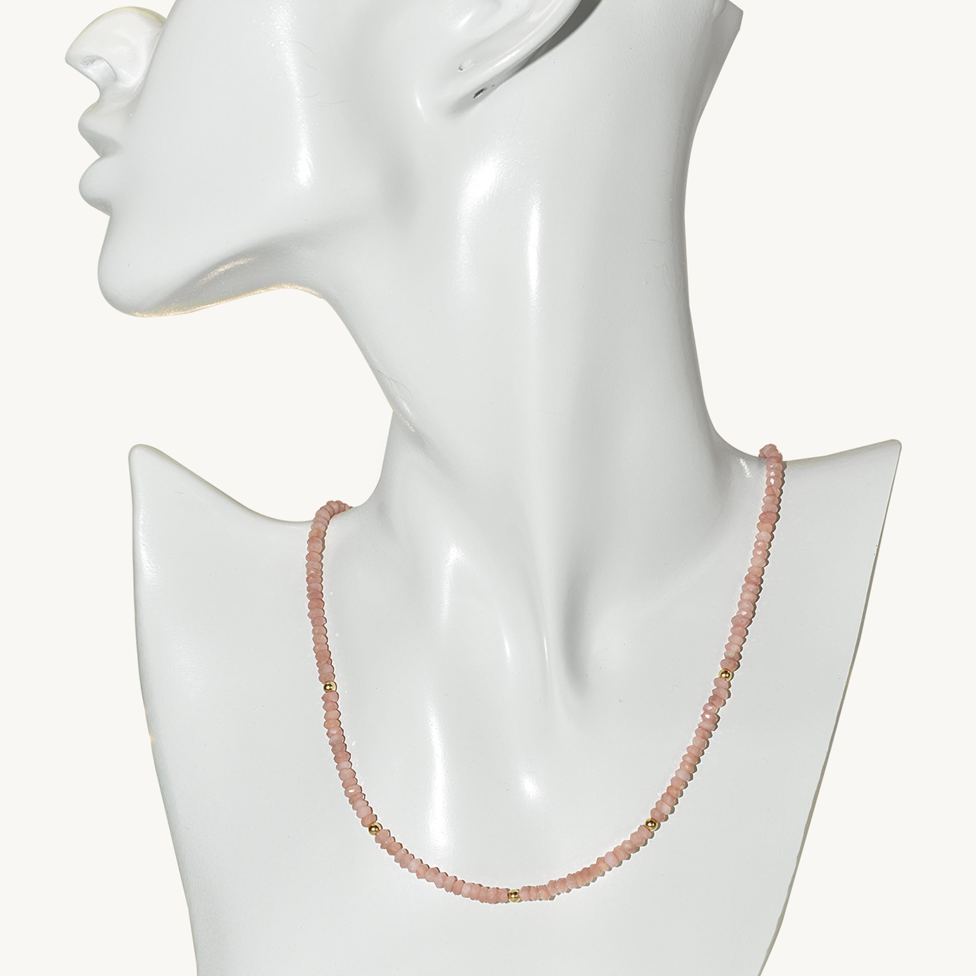 14k Gemstones & Gold Roundel Necklace