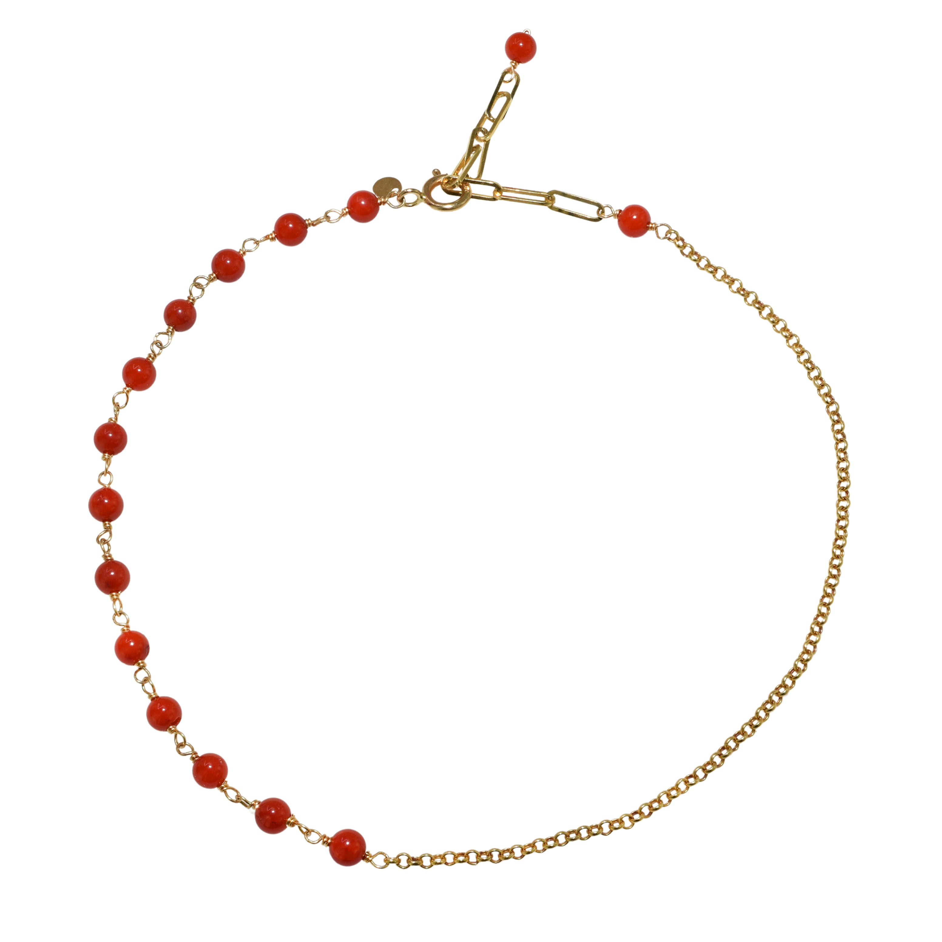 14k Yellow Gold Link Gold Chain Anklet