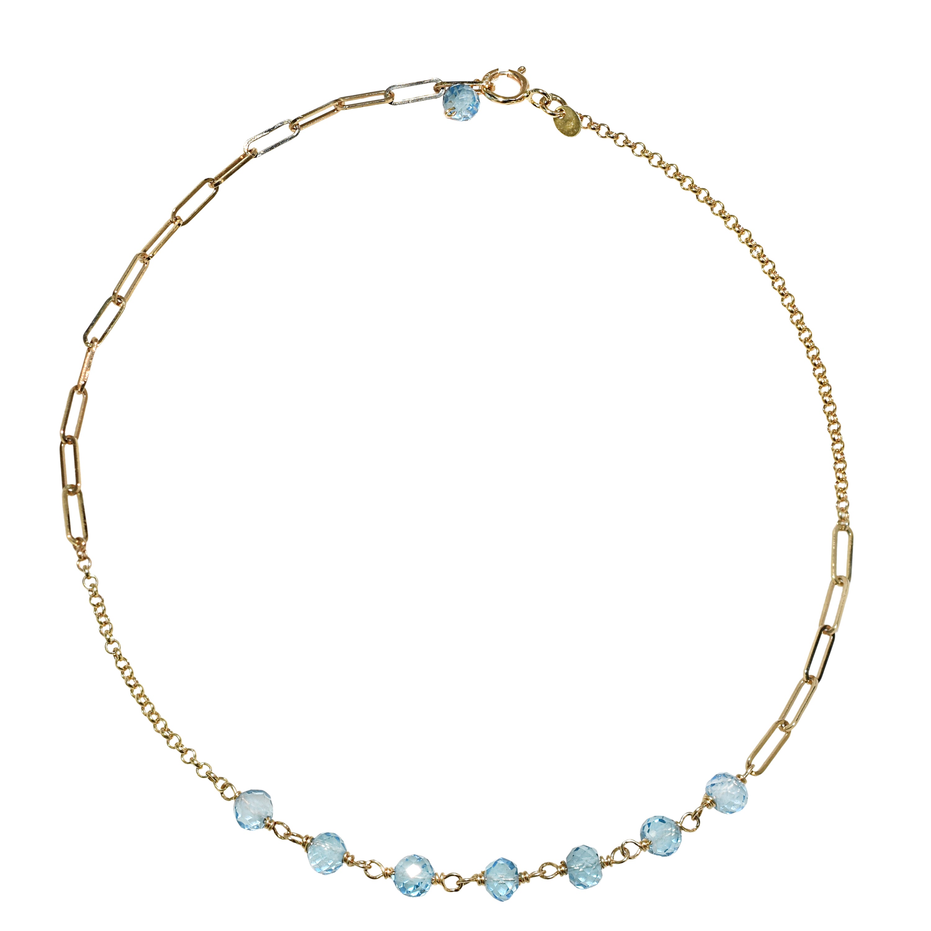 14k Link Gold Chain Anklet