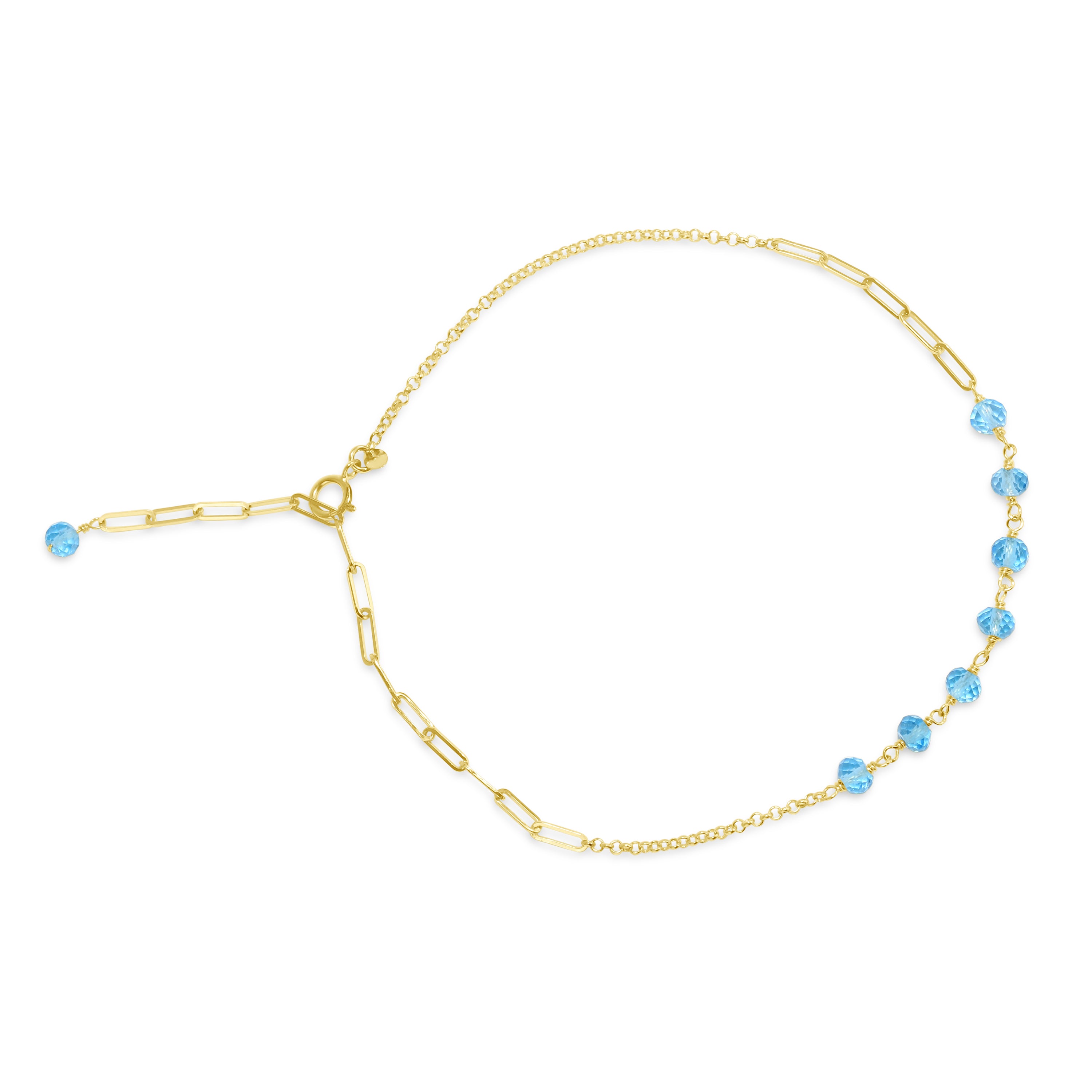 14k Link Gold Chain Anklet