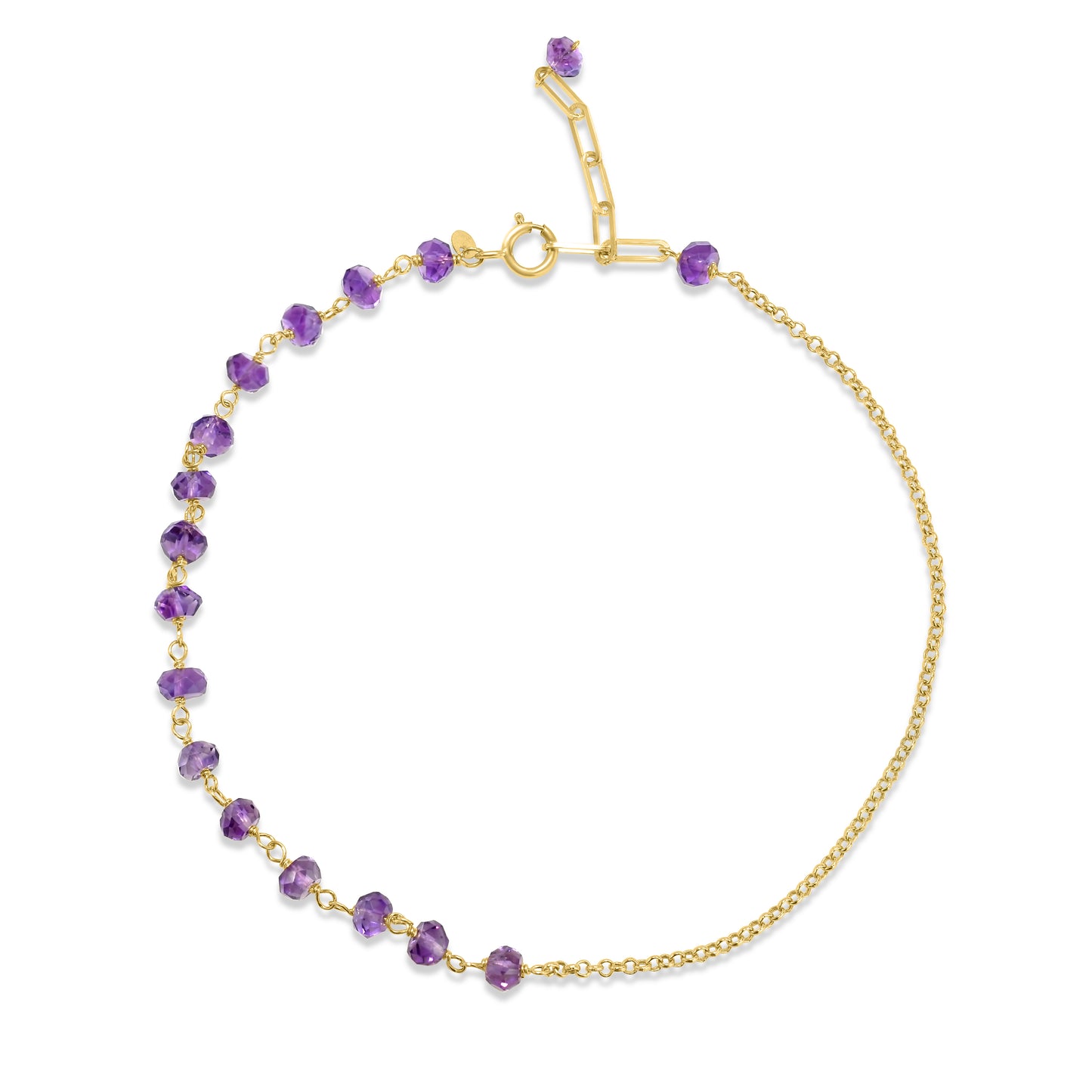 14k Link Gold Chain Anklet