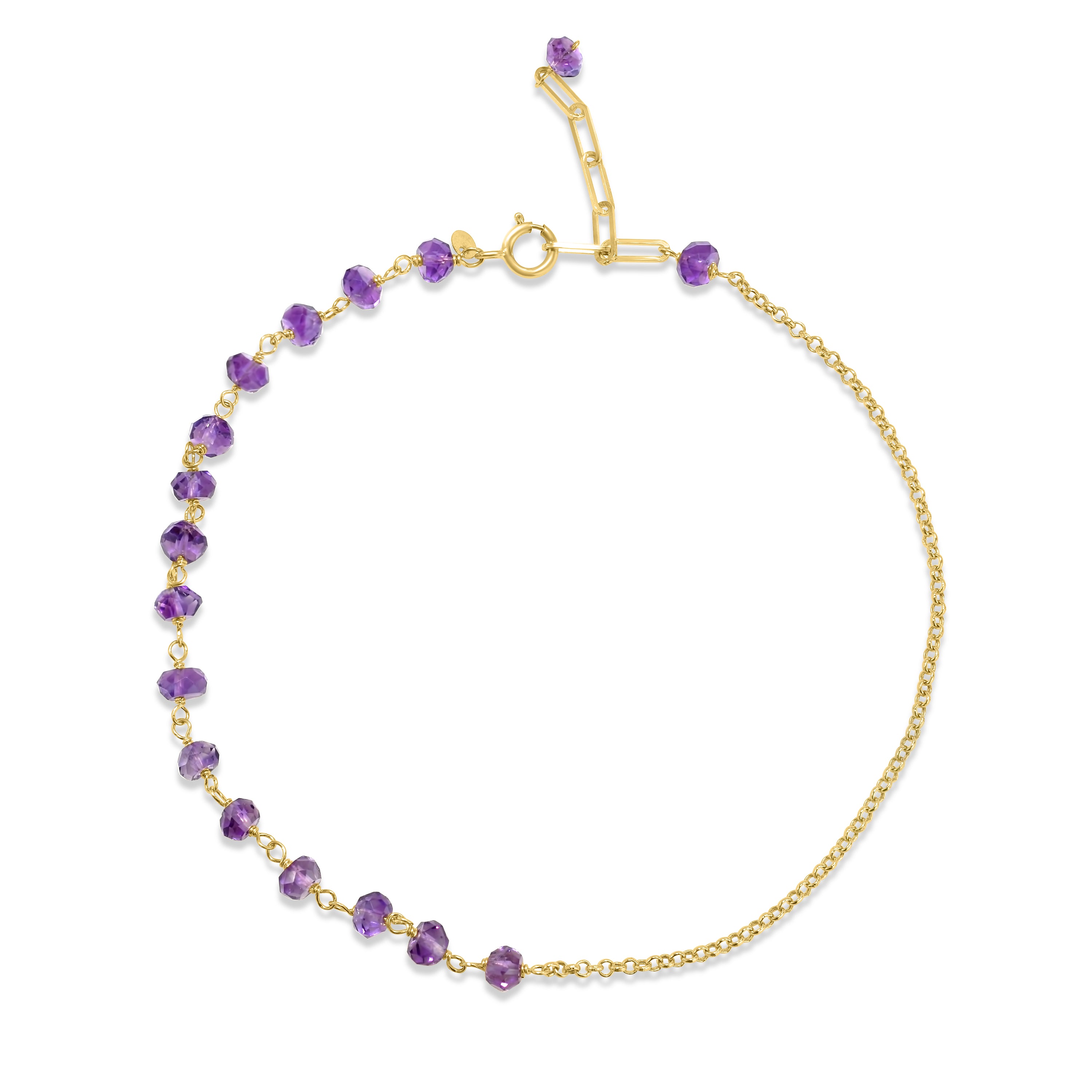14k Yellow Gold Link Gold Chain Anklet