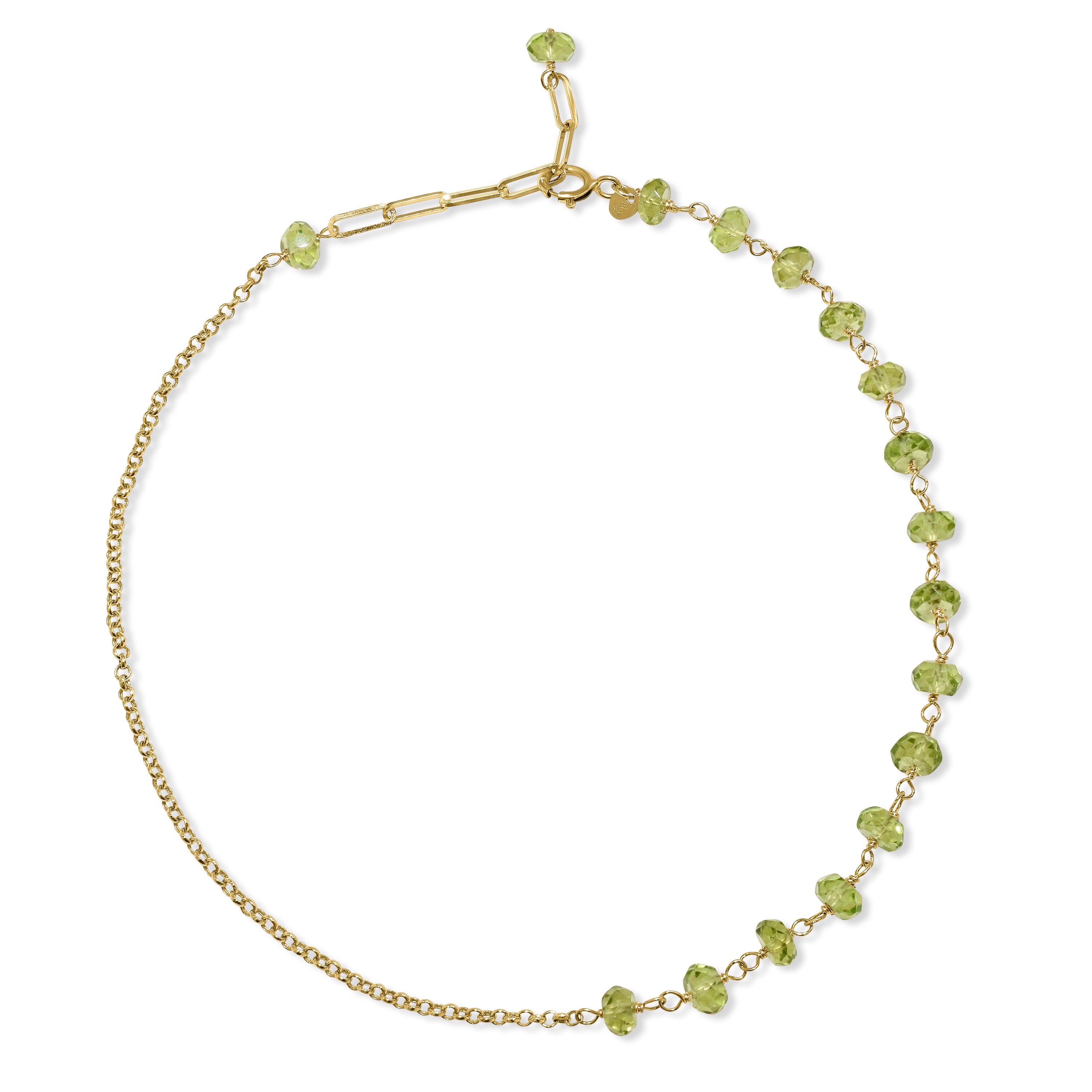 14k Yellow Gold Link Gold Chain Anklet