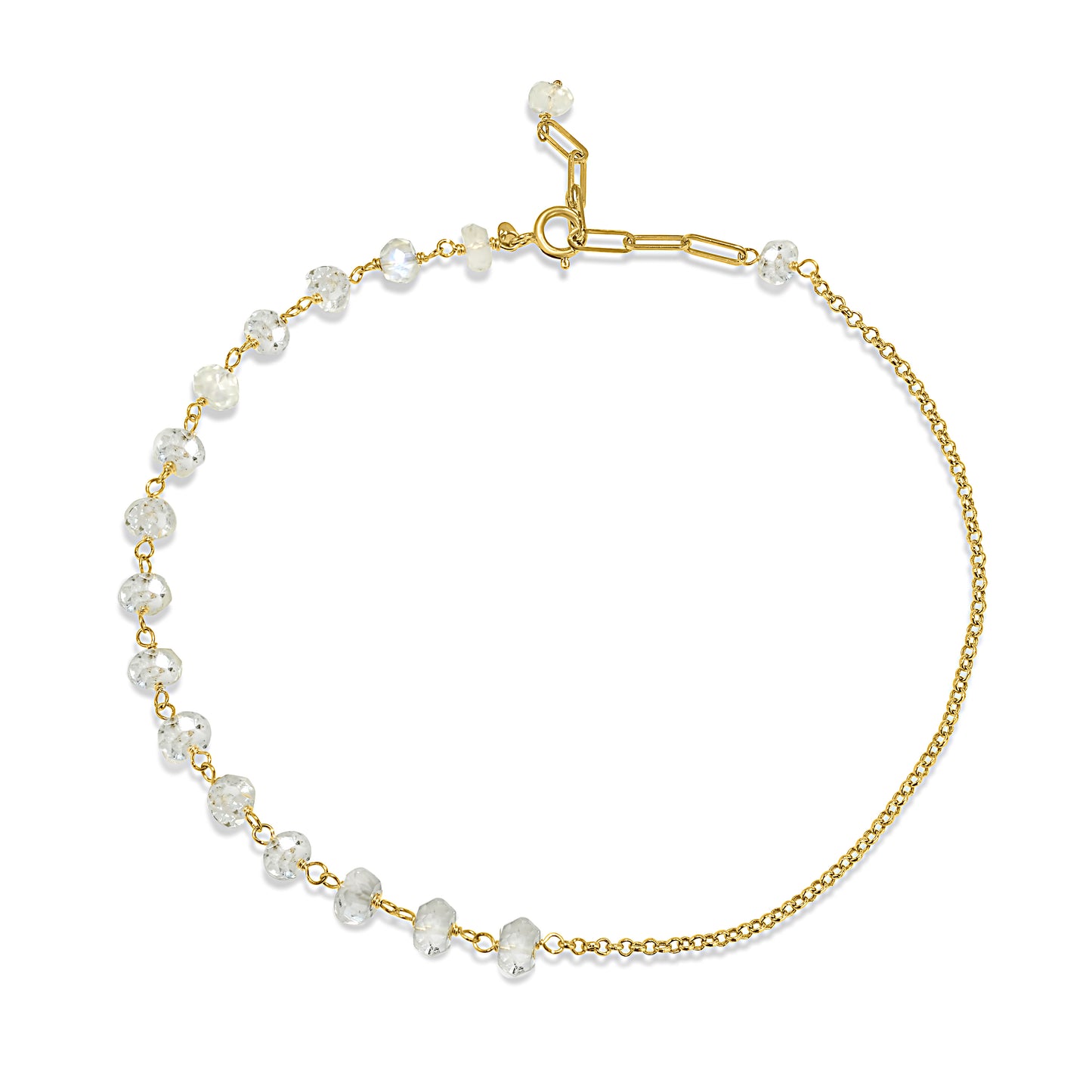 14k Link Gold Chain Anklet