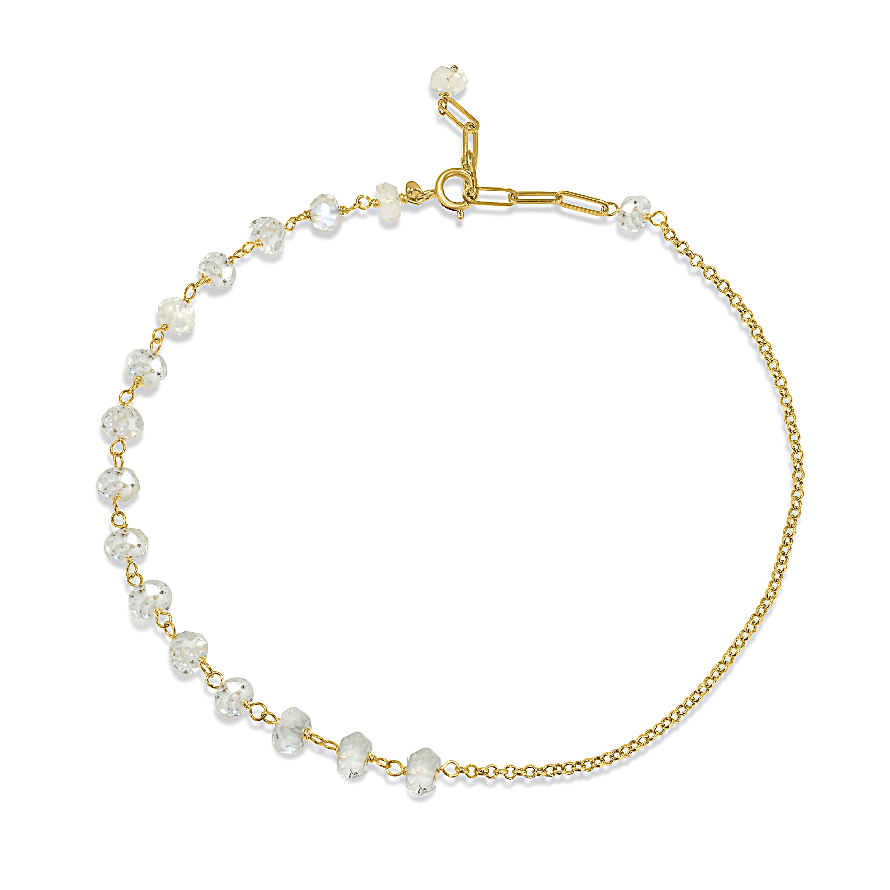 14k Yellow Gold Link Gold Chain Anklet