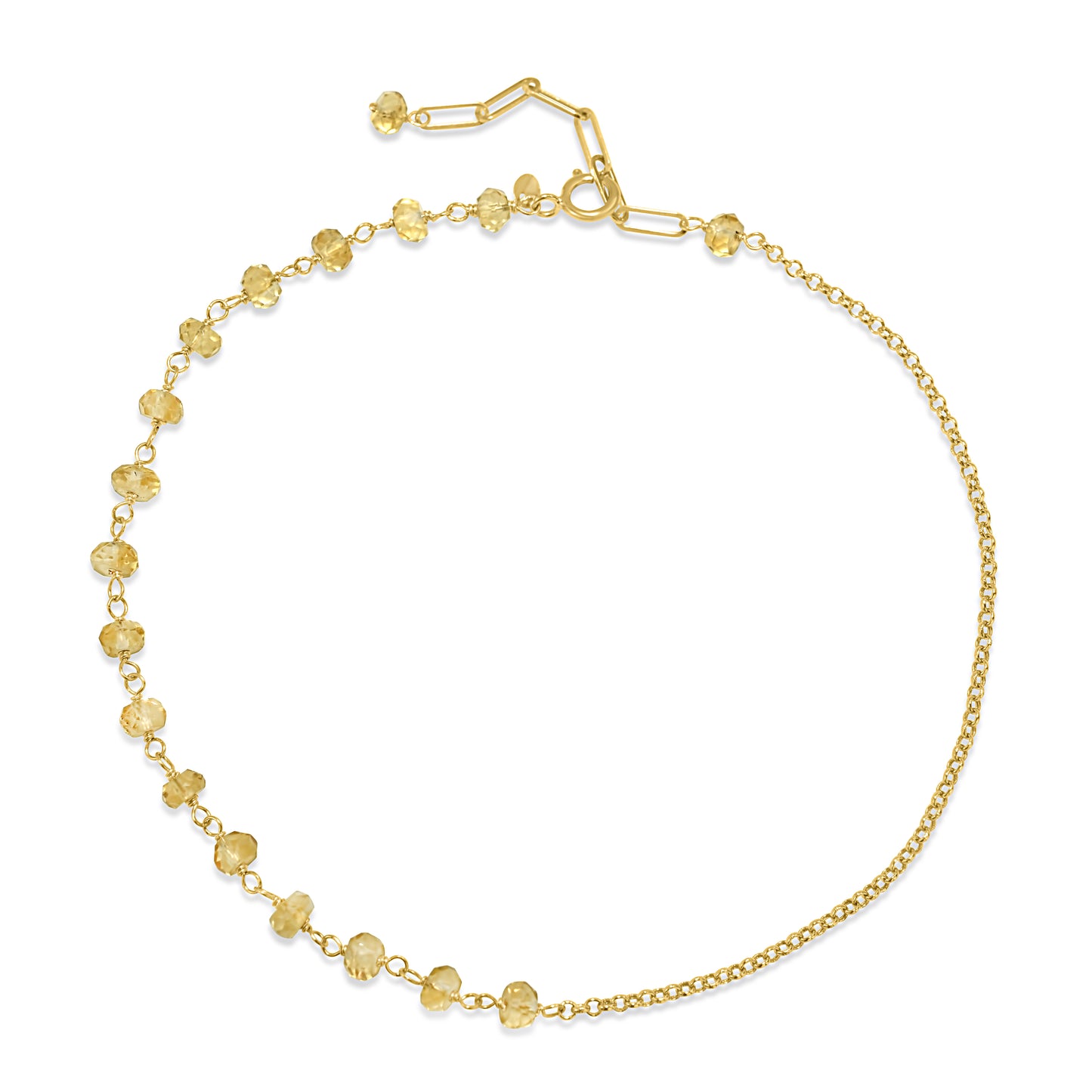 14k Link Gold Chain Anklet