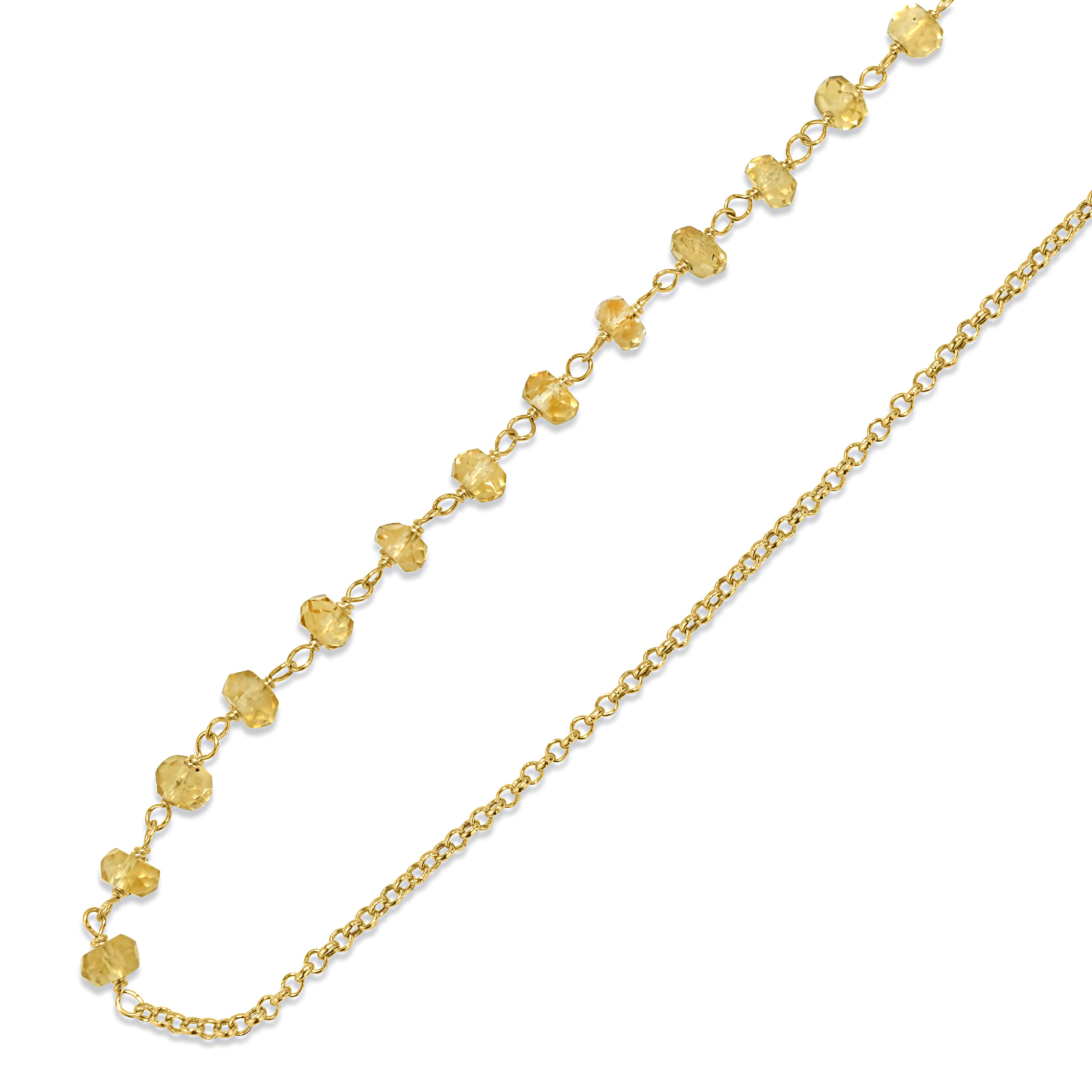 14k Yellow Gold Link Gold Chain Anklet