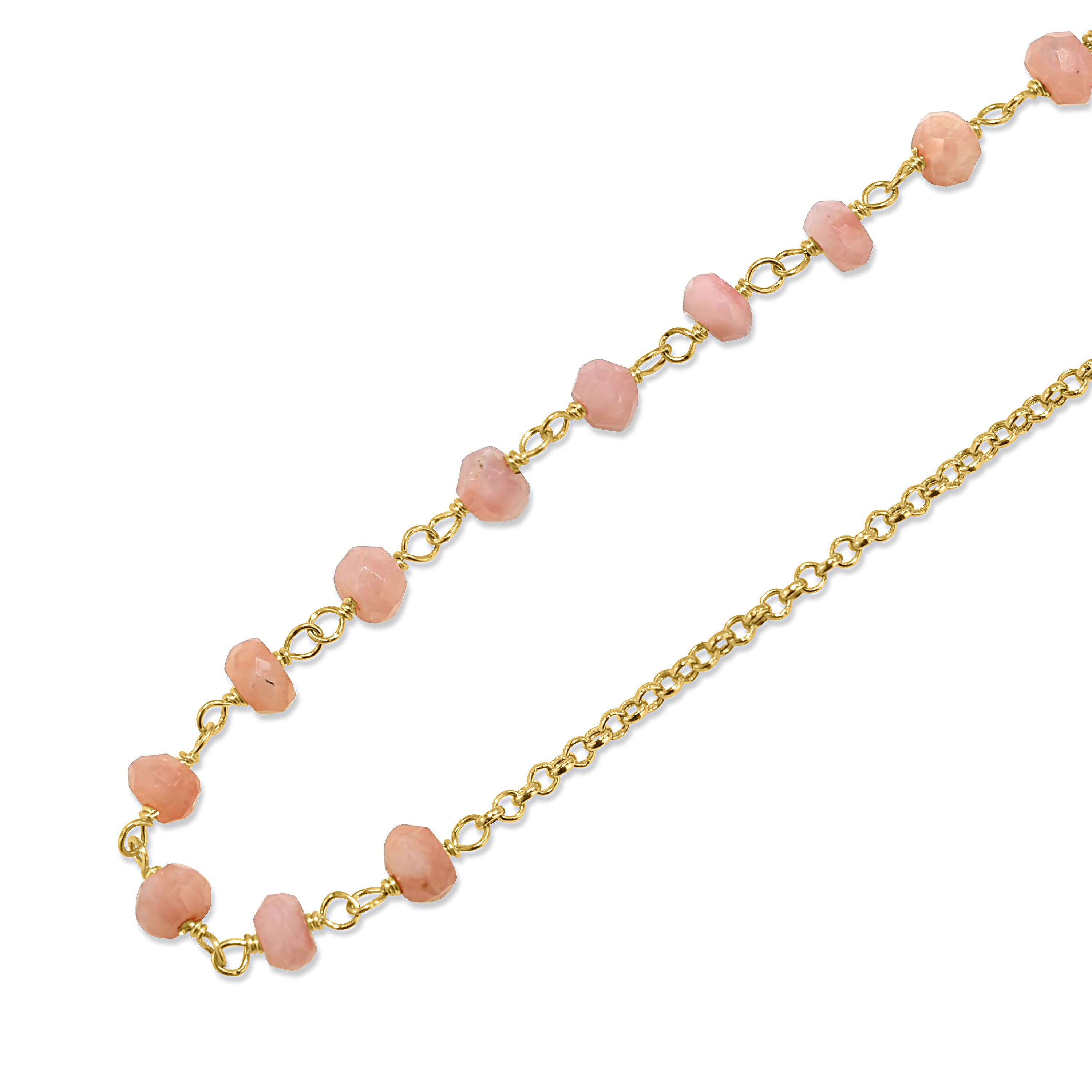 14k Yellow Gold Link Gold Chain Anklet