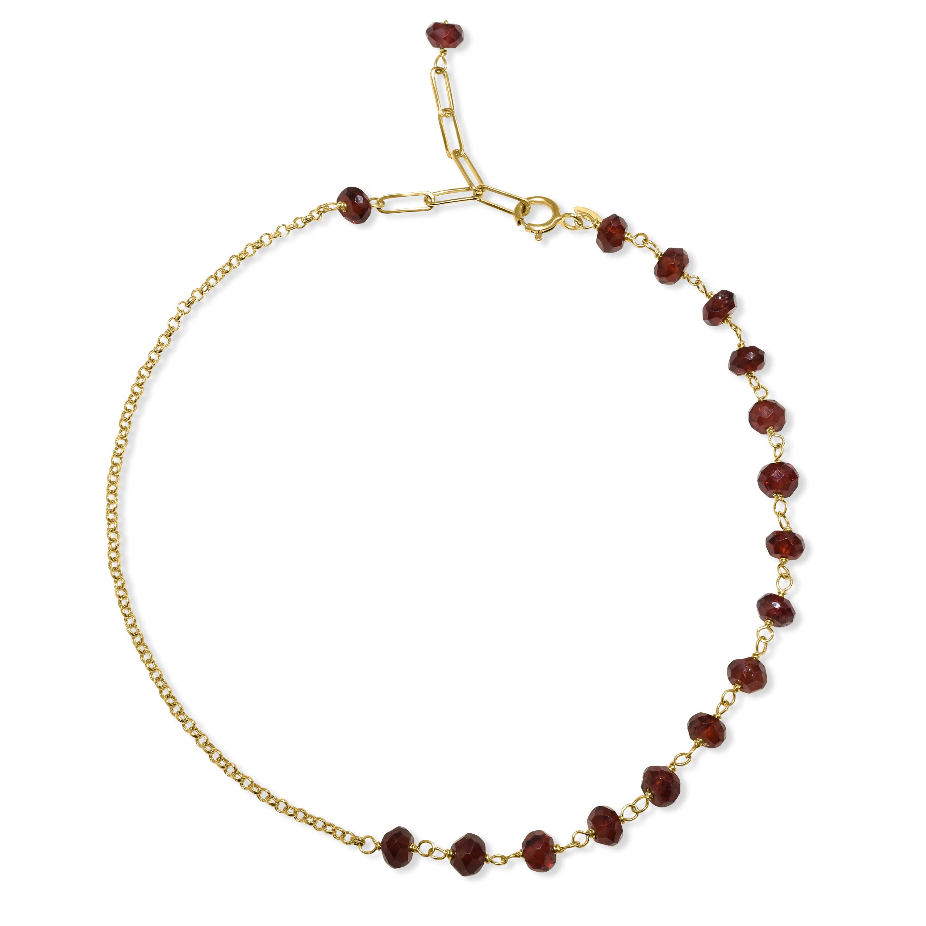 14k Yellow Gold Link Gold Chain Anklet