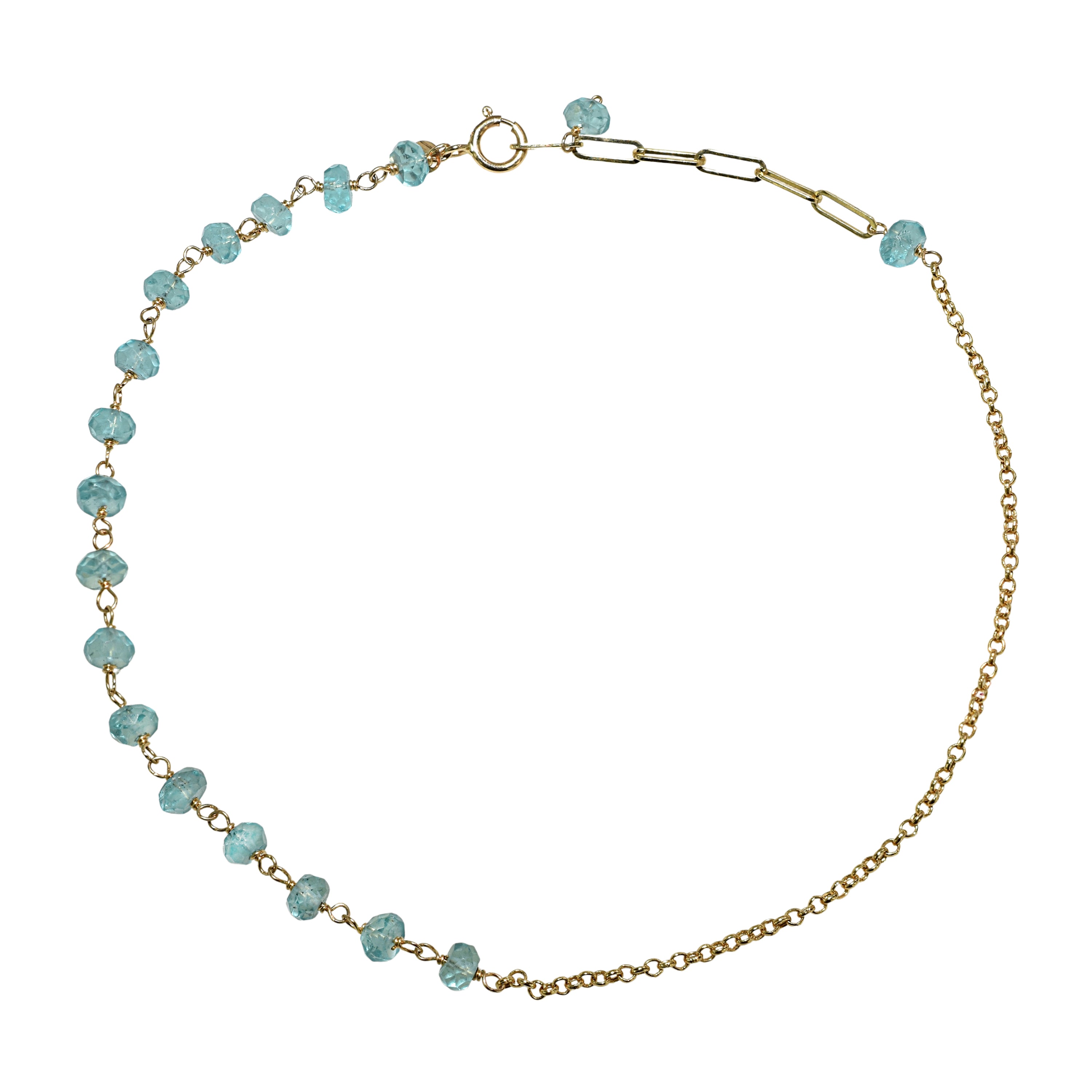 14k Yellow Gold Link Gold Chain Anklet