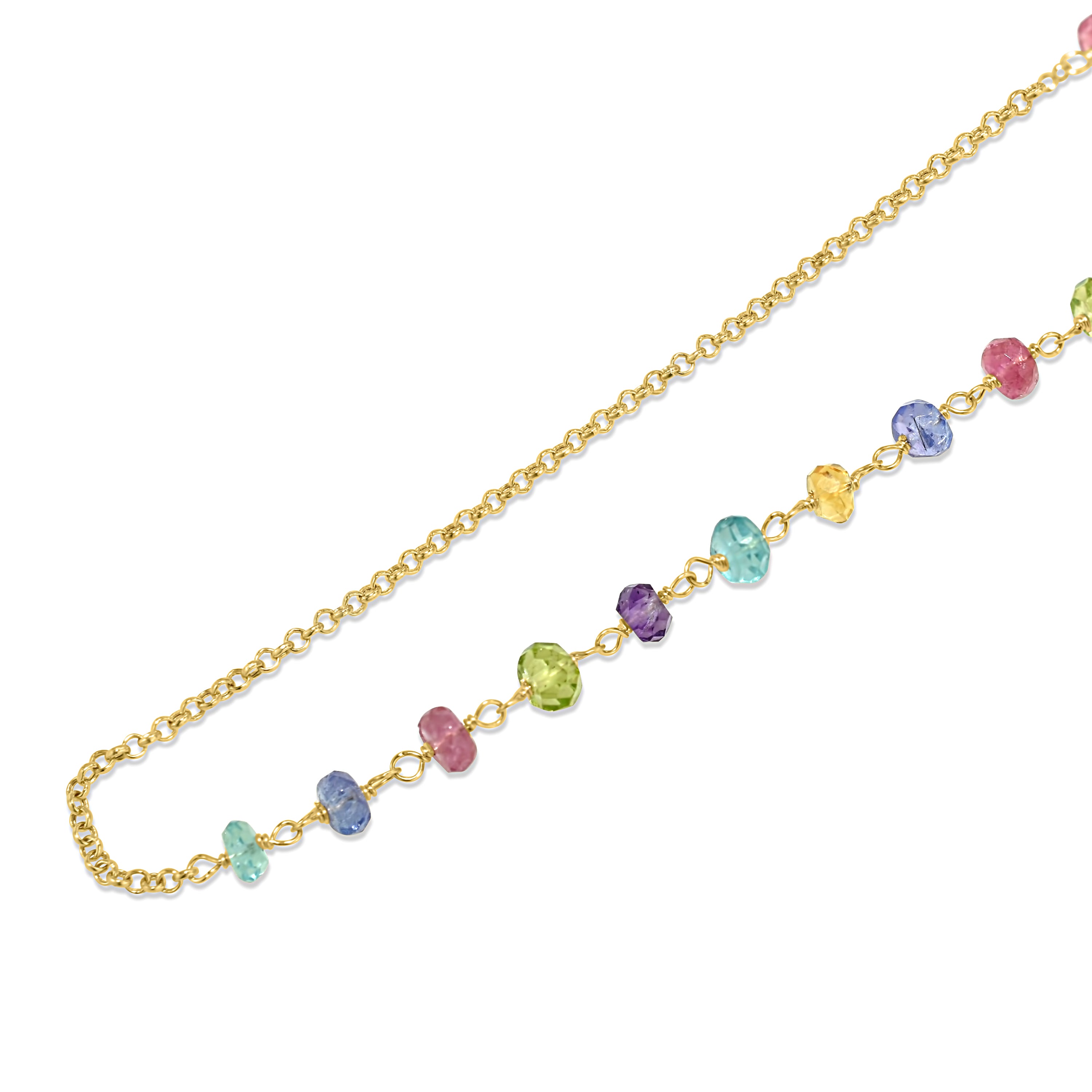 14k Yellow Gold Link Gold Chain Anklet