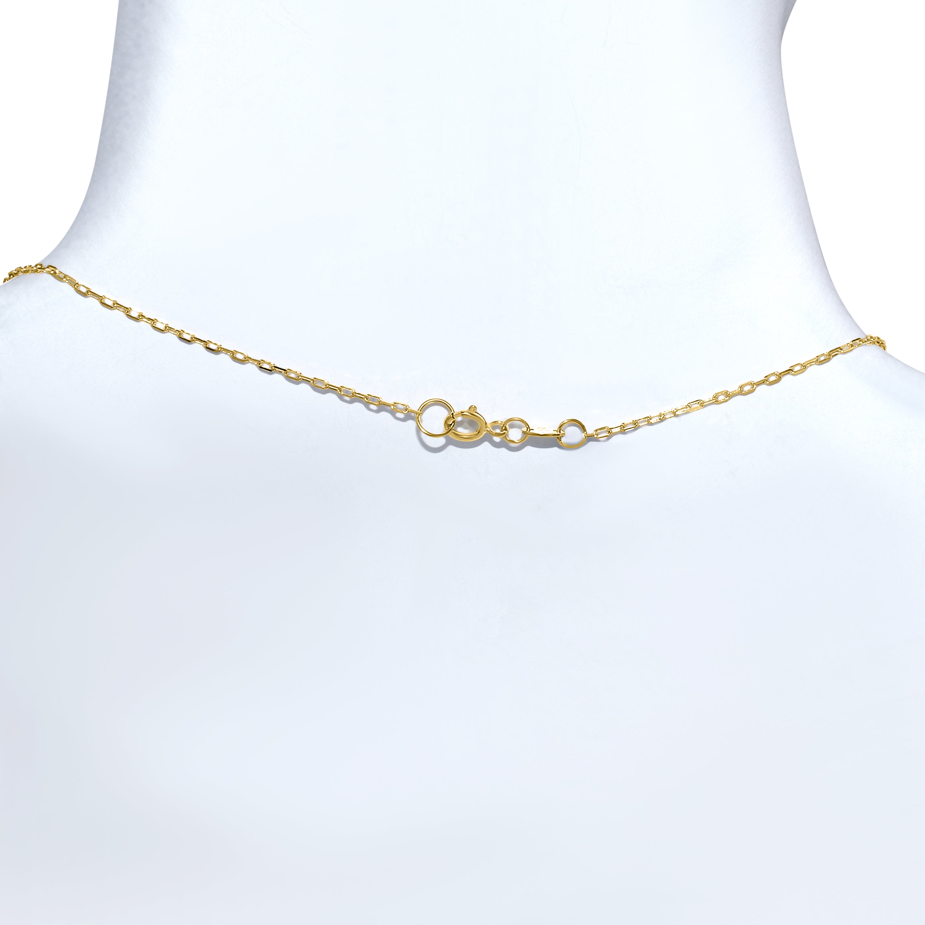 14k Guava Quartz Cushion Drop Pendant Necklace