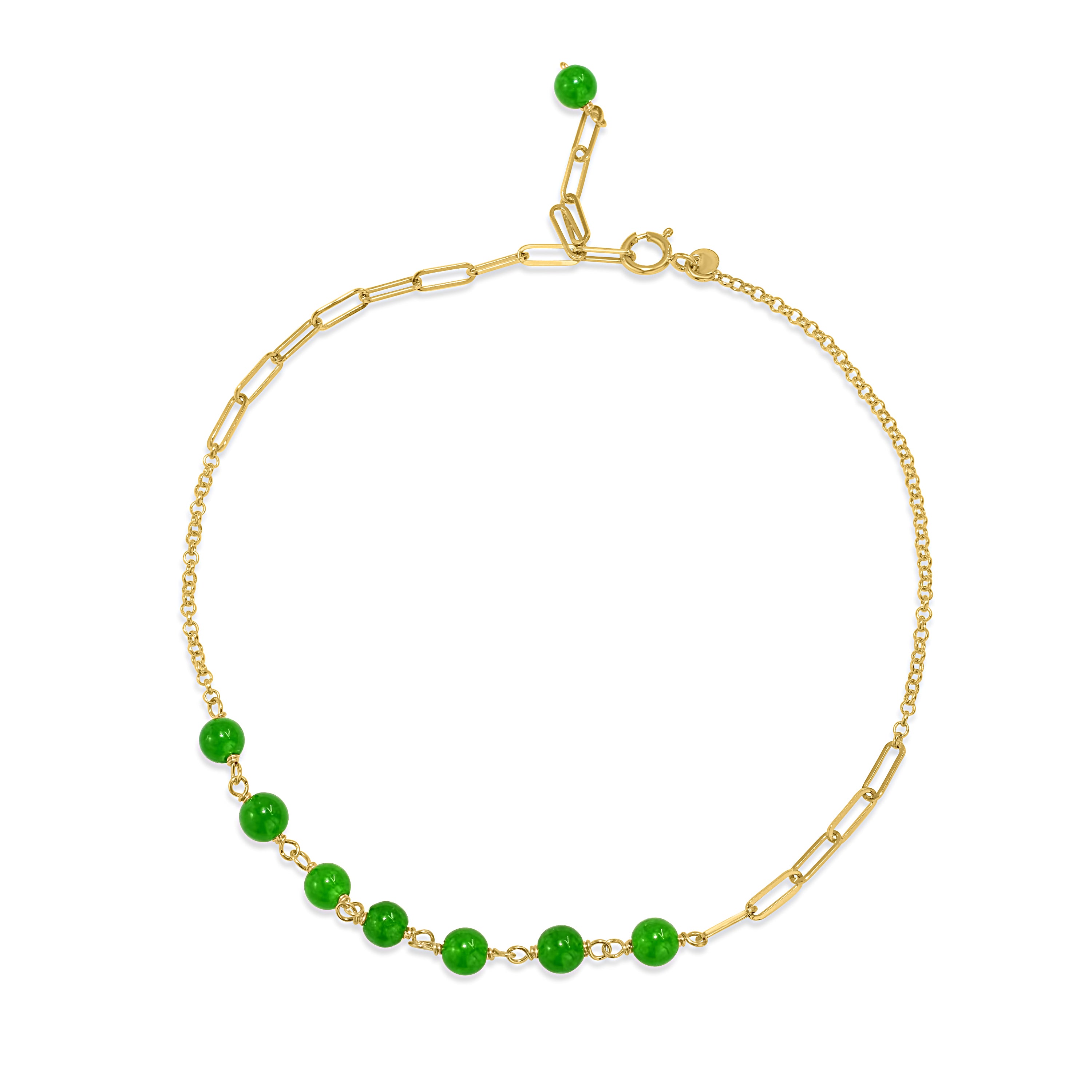 14k Link Gold Chain Anklet
