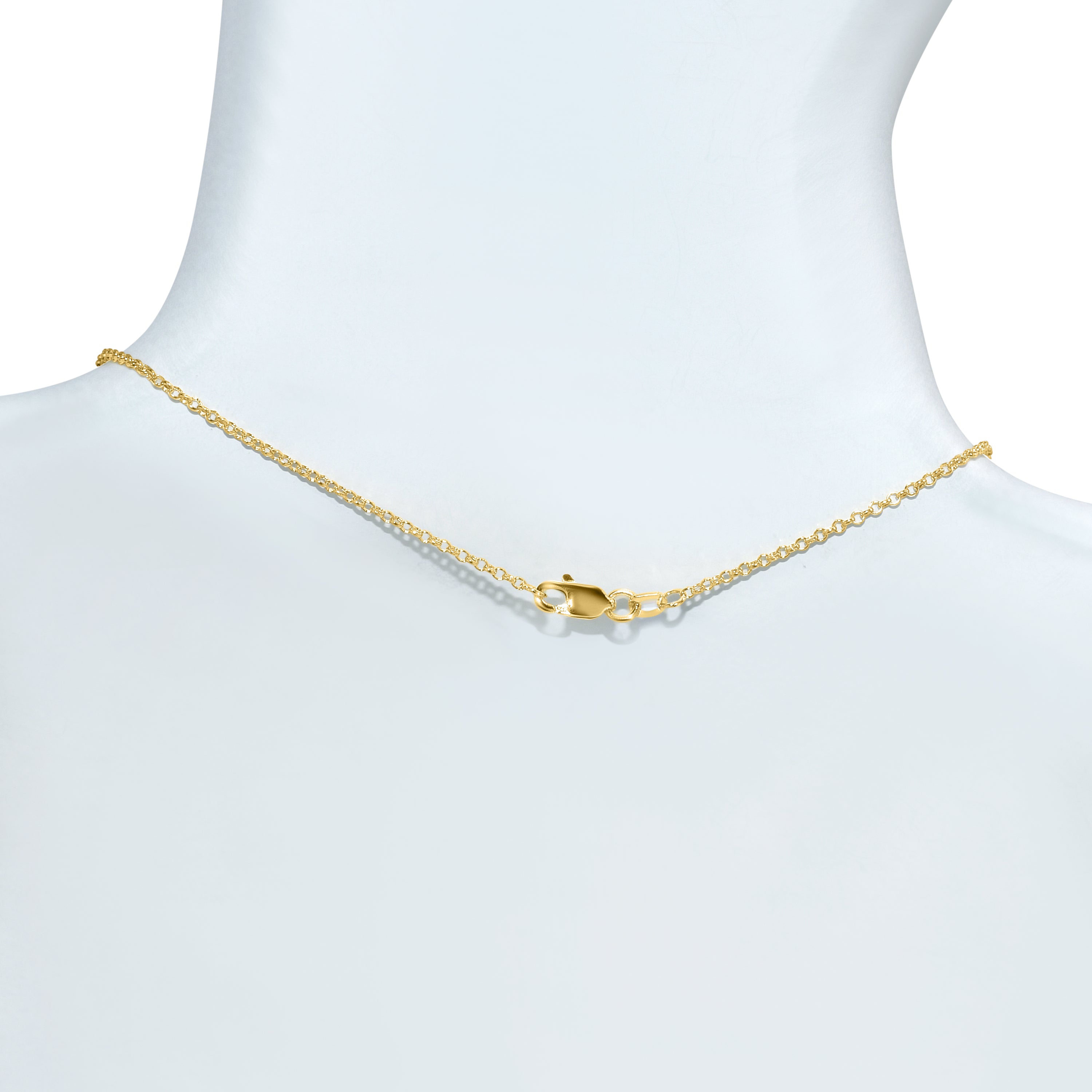 14k Swiss Blue Topaz Amethyst Pendant Necklace