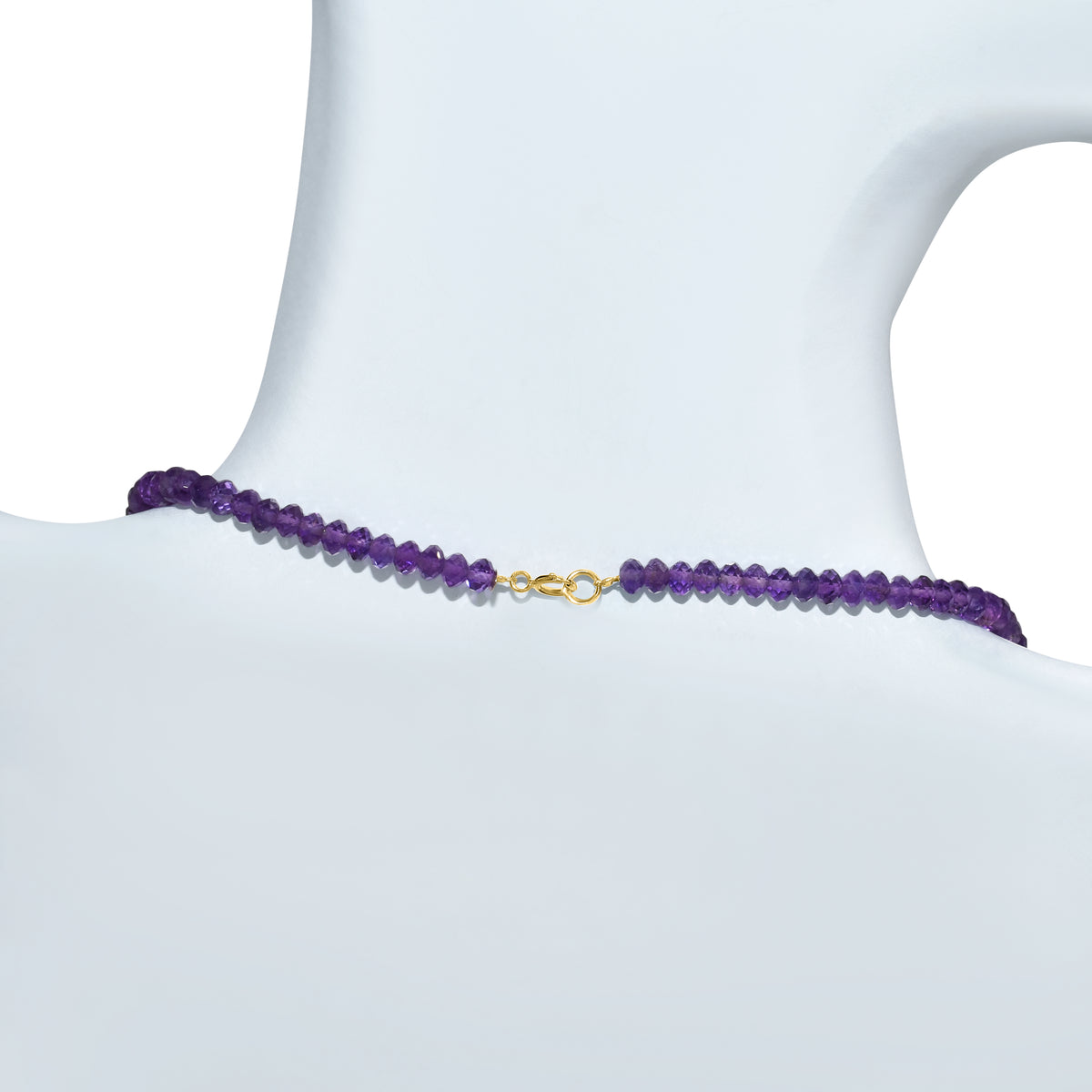 14k Gemstones & Gold Roundel Necklace