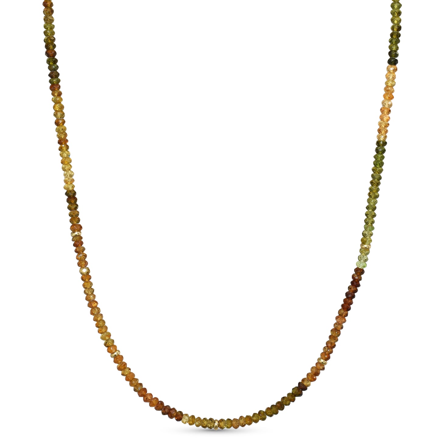 14k Gemstones and Gold Roundel Necklace