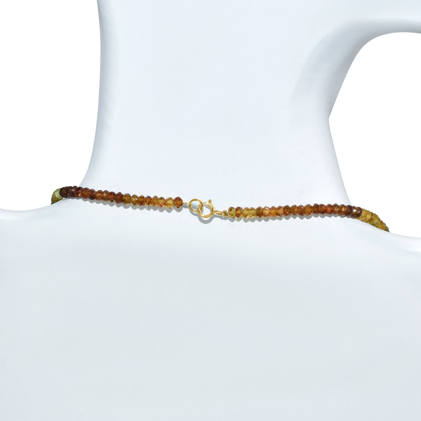 14k Gemstones and Gold Roundel Necklace