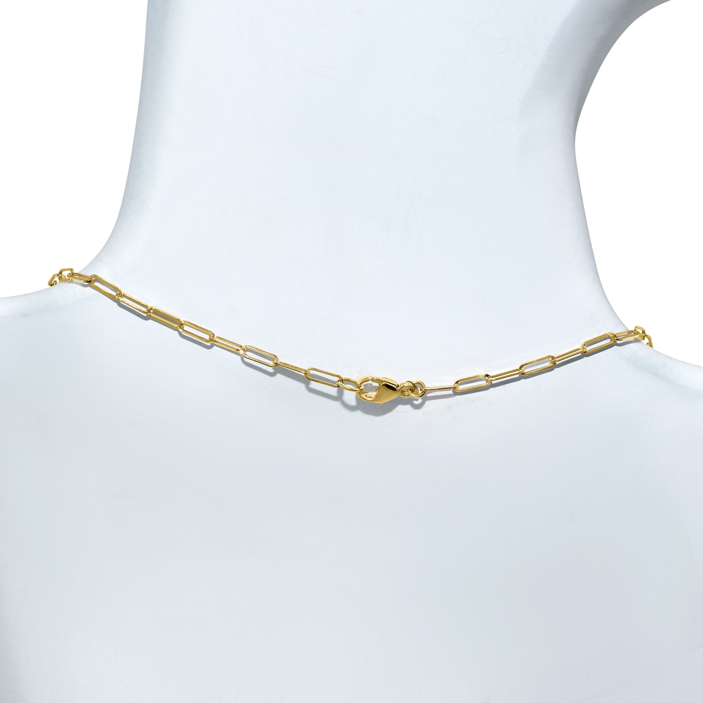 14k Yellow Beryl Paperclip Necklace