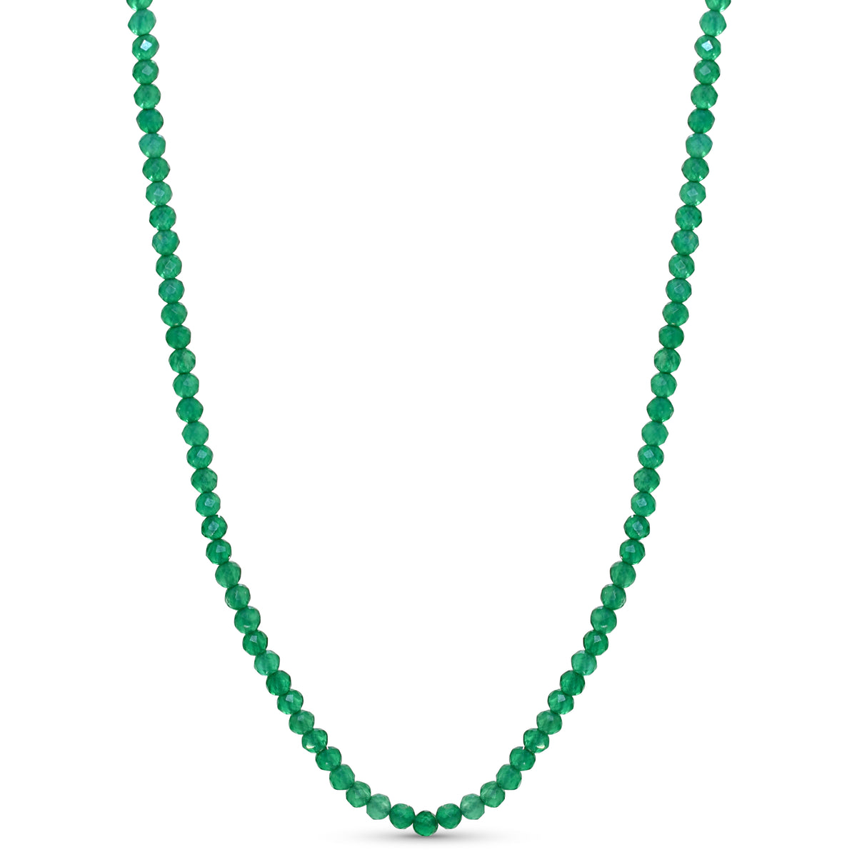 14k Faceted Round Bead Necklace