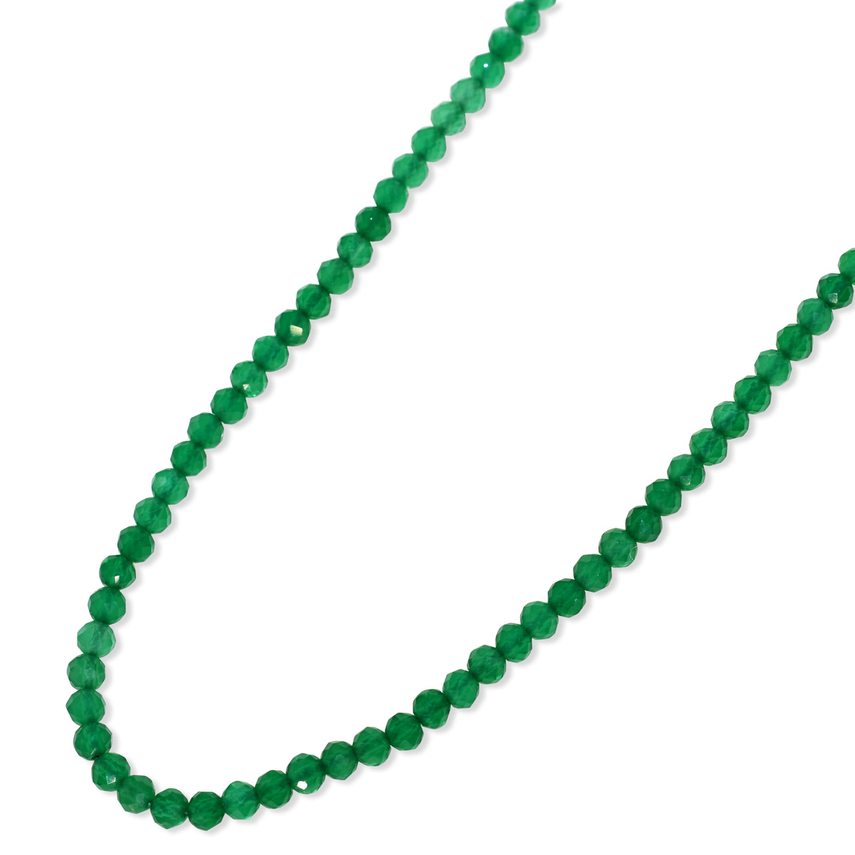 14k Faceted Round Bead Necklace