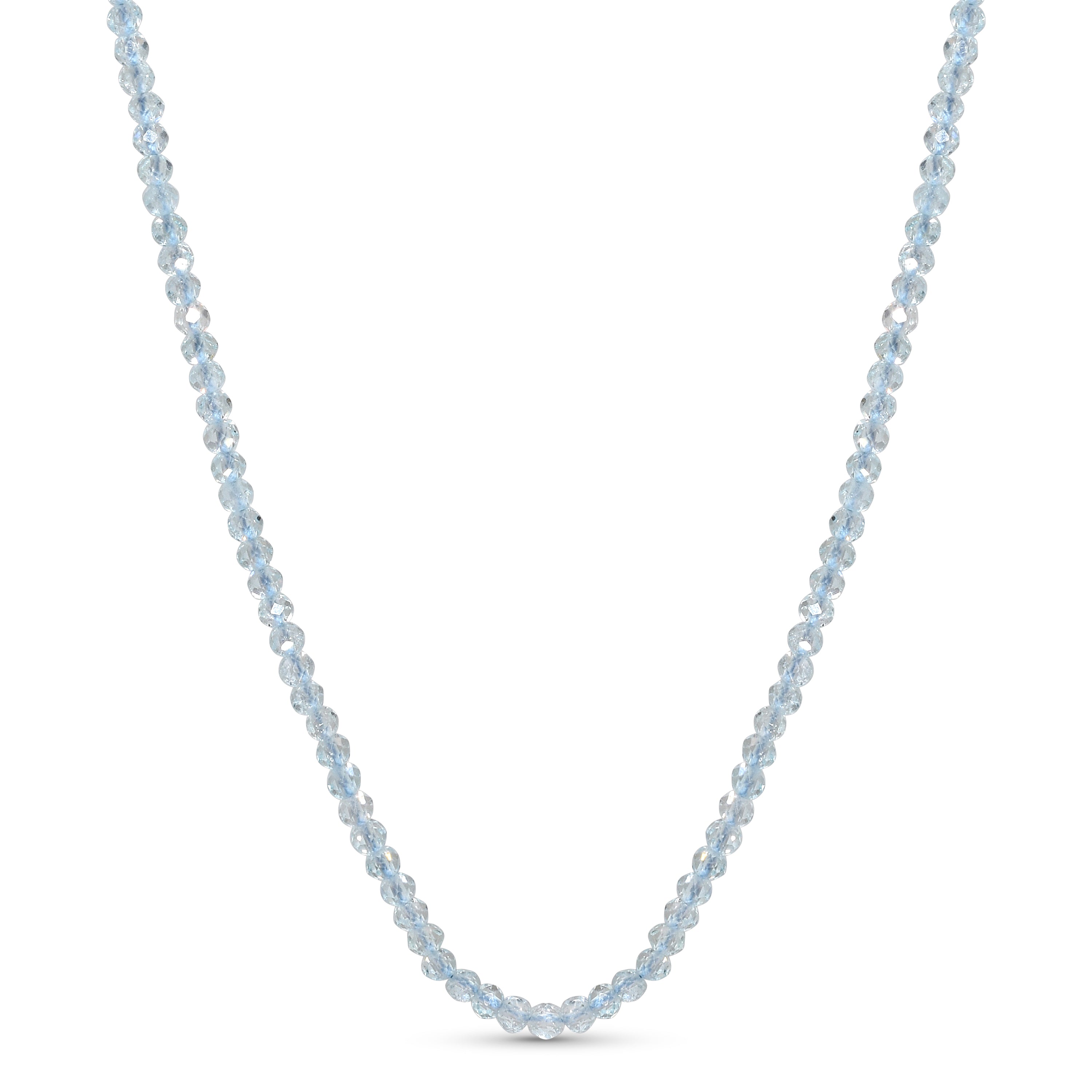 14k Faceted Round Bead Necklace