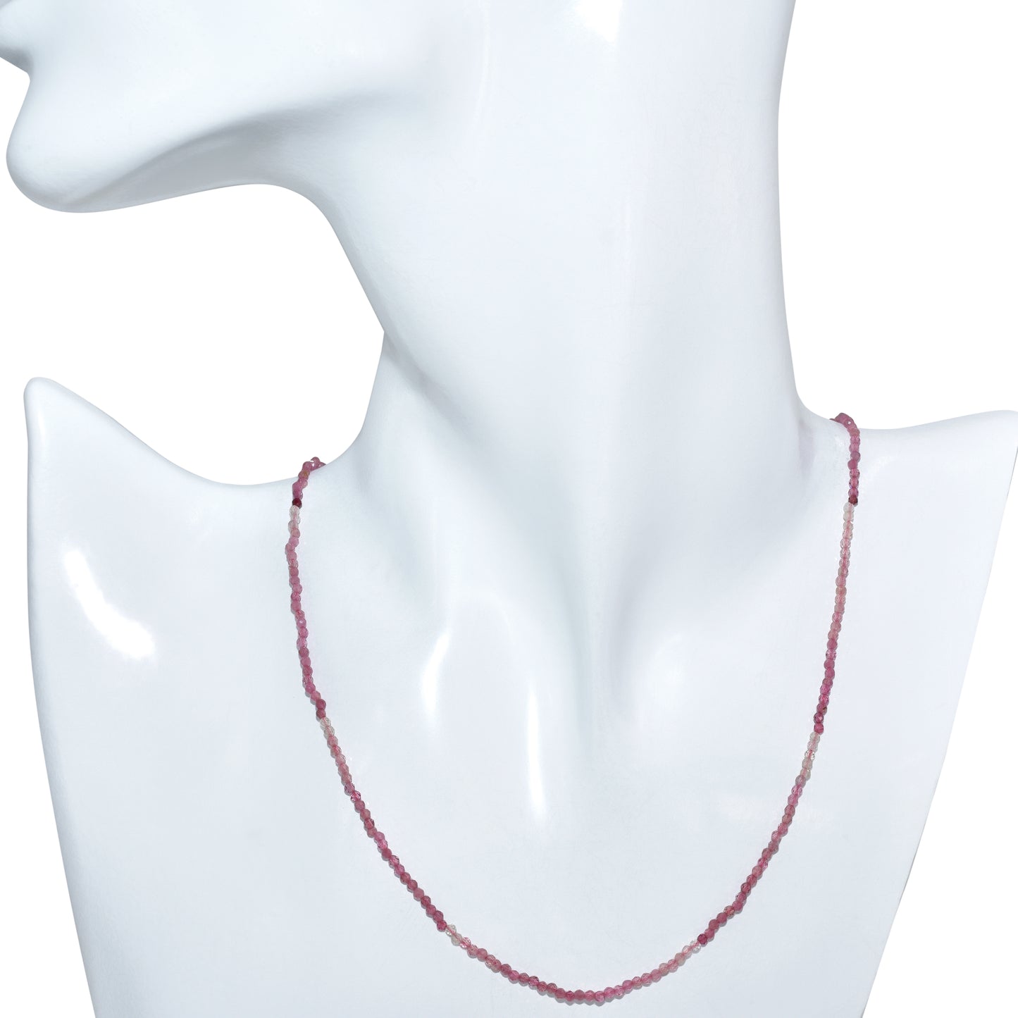 14k Yellow Faceted Round Bead Necklace