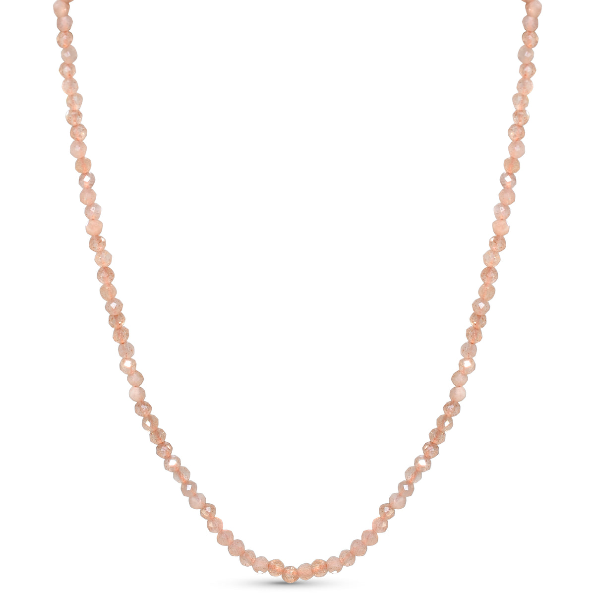 14k Faceted Round Bead Necklace
