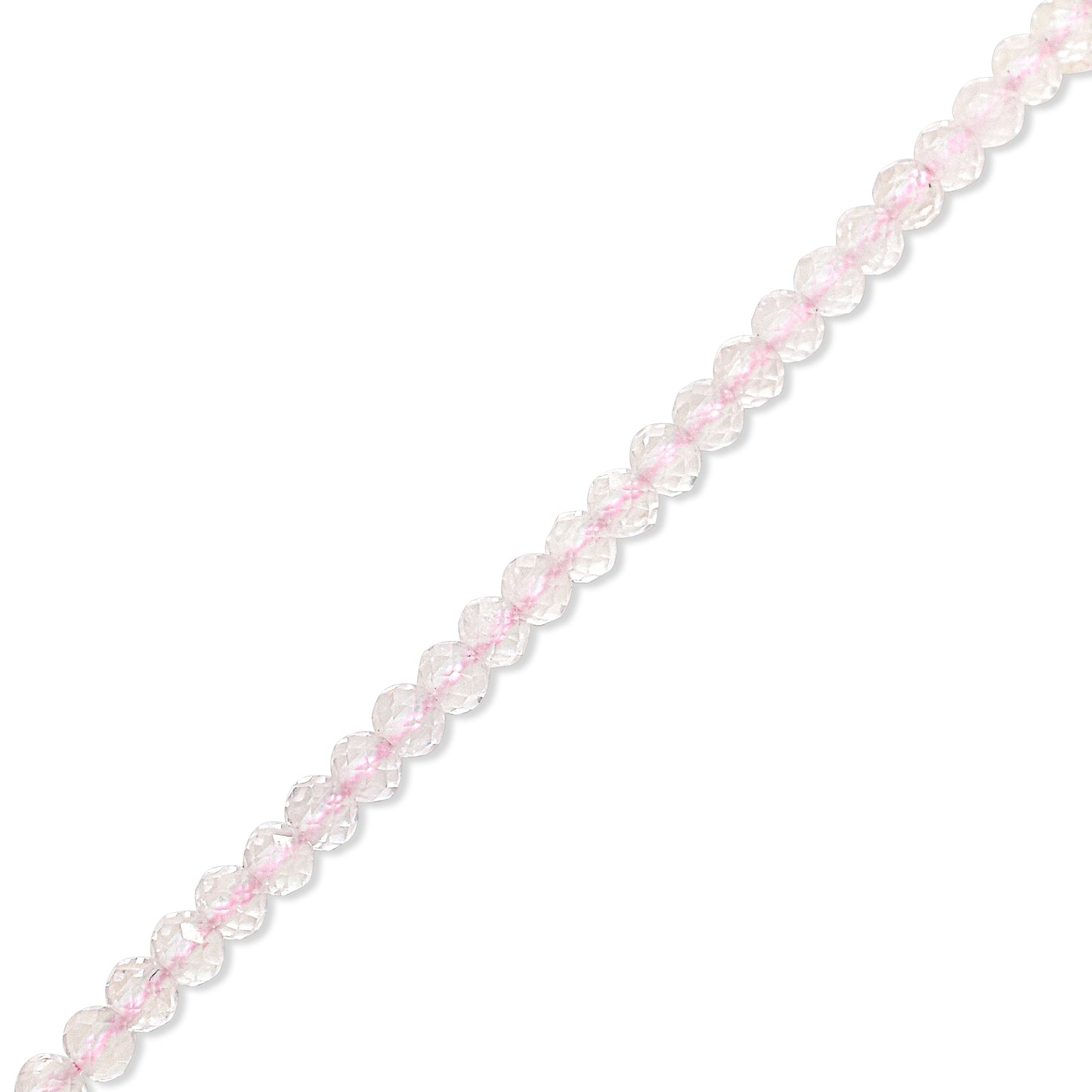 14k Yellow Faceted Round Bead Necklace