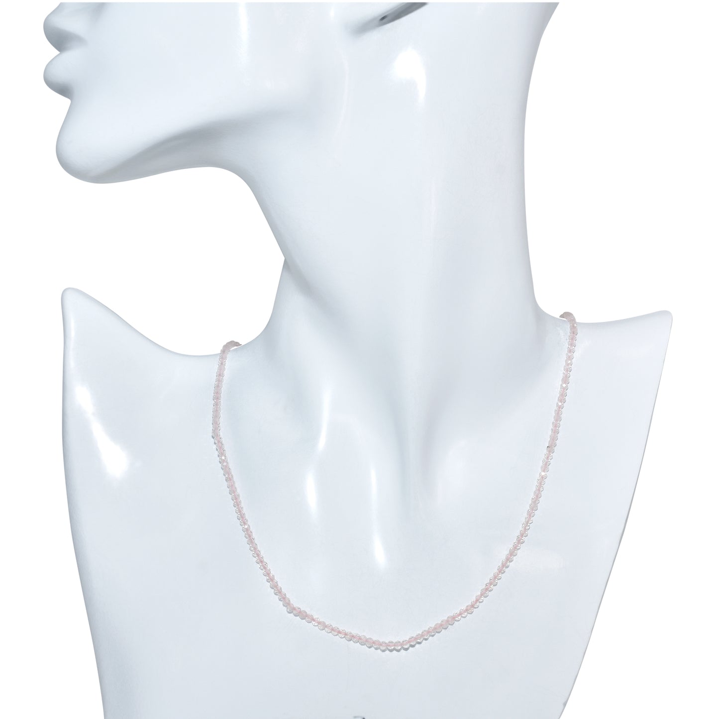 14k Yellow Faceted Round Bead Necklace