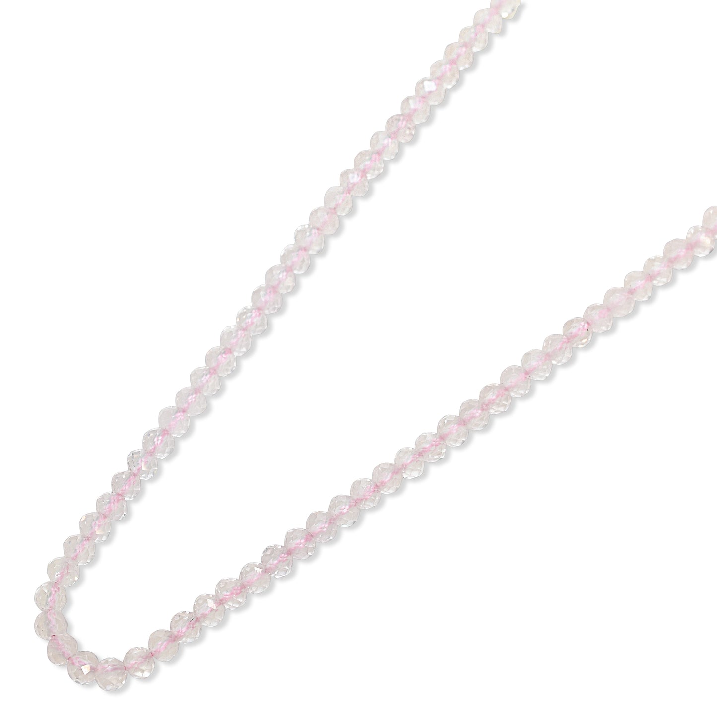 14k Yellow Faceted Round Bead Necklace