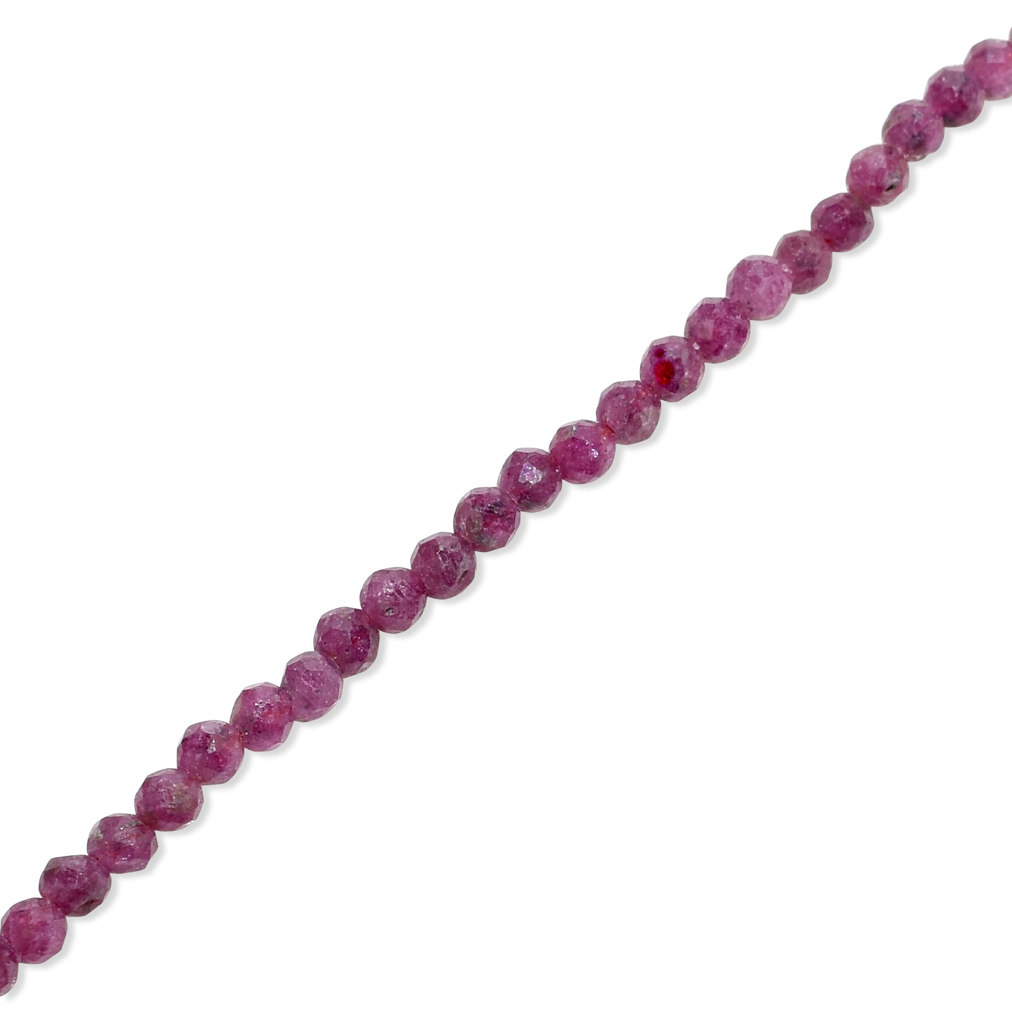 14k Yellow Faceted Round Bead Necklace