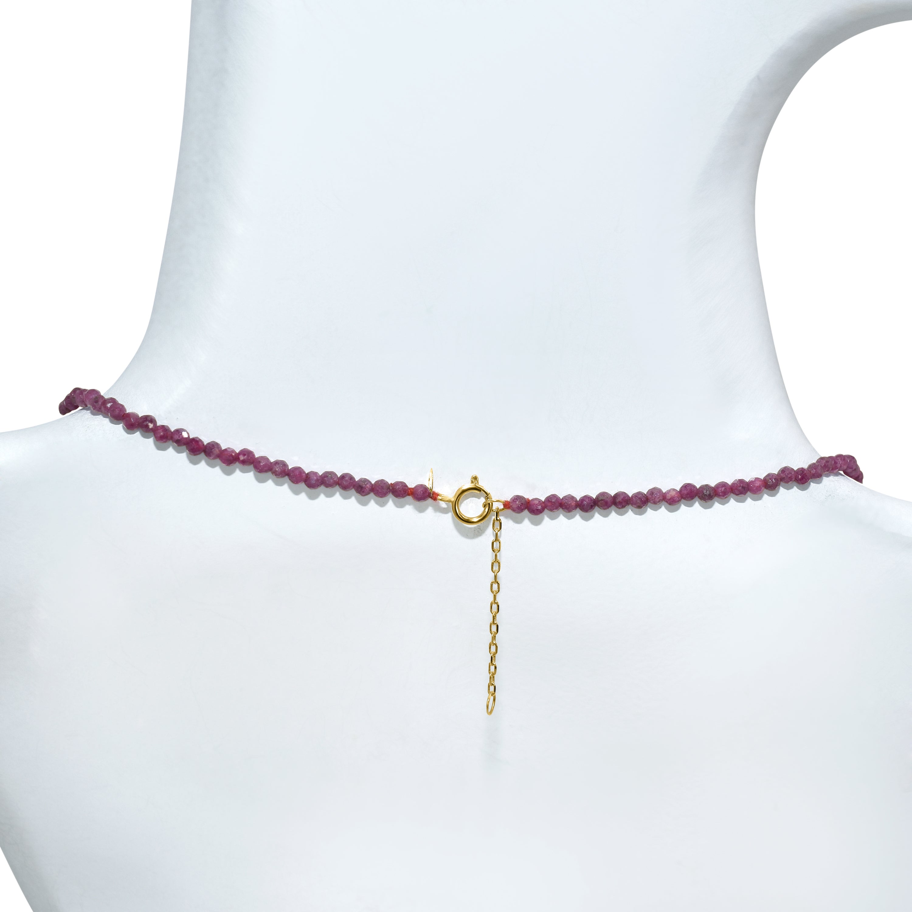 14k Faceted Round Bead Necklace