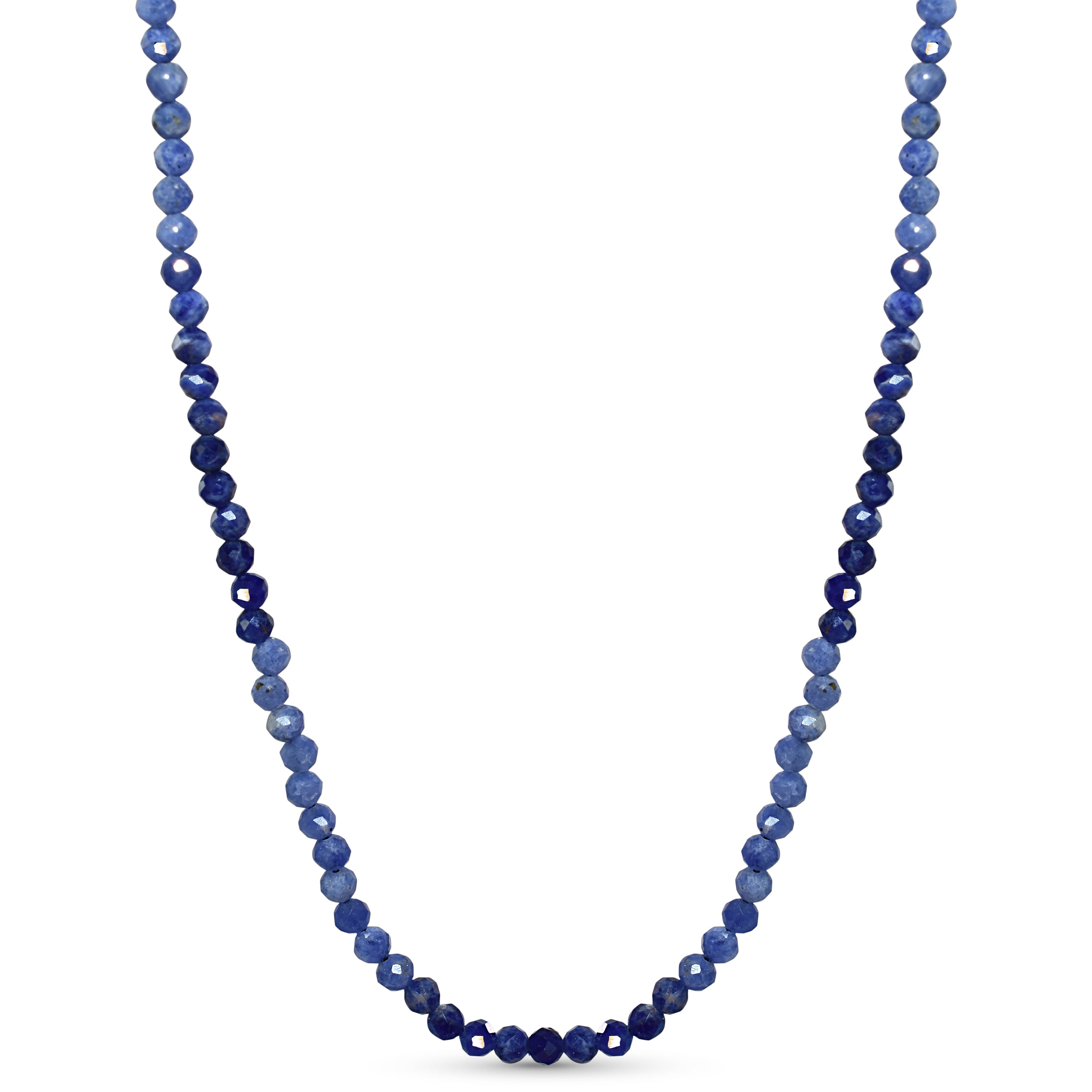 14k Faceted Round Bead Necklace