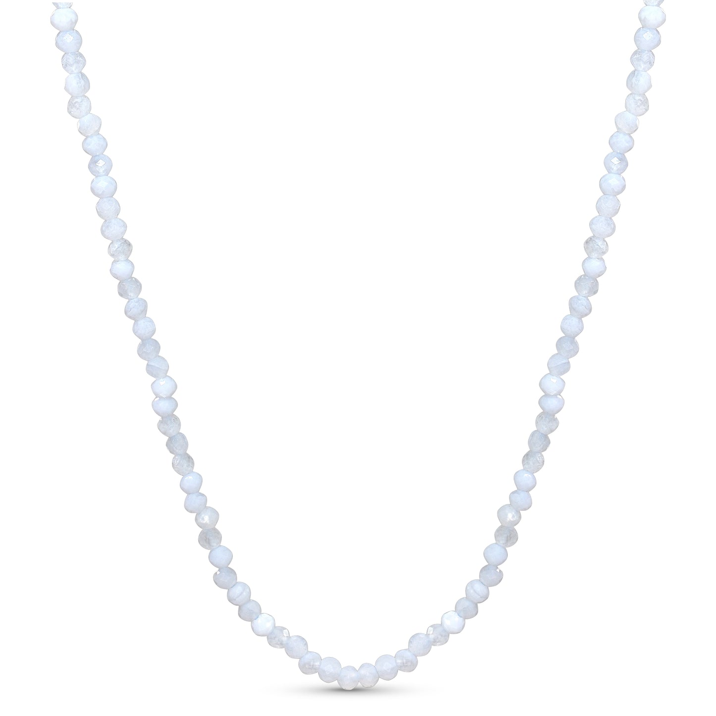 14k Yellow Faceted Round Bead Necklace