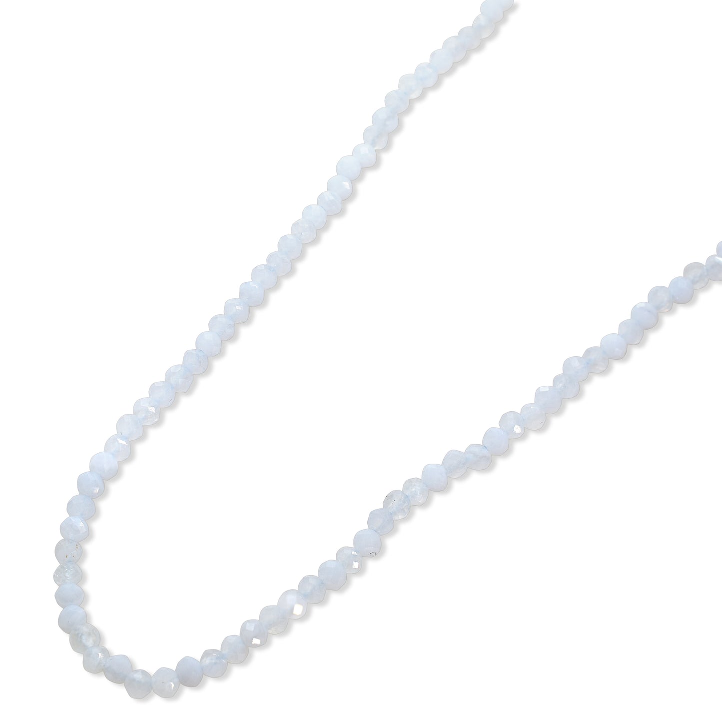14k Yellow Faceted Round Bead Necklace