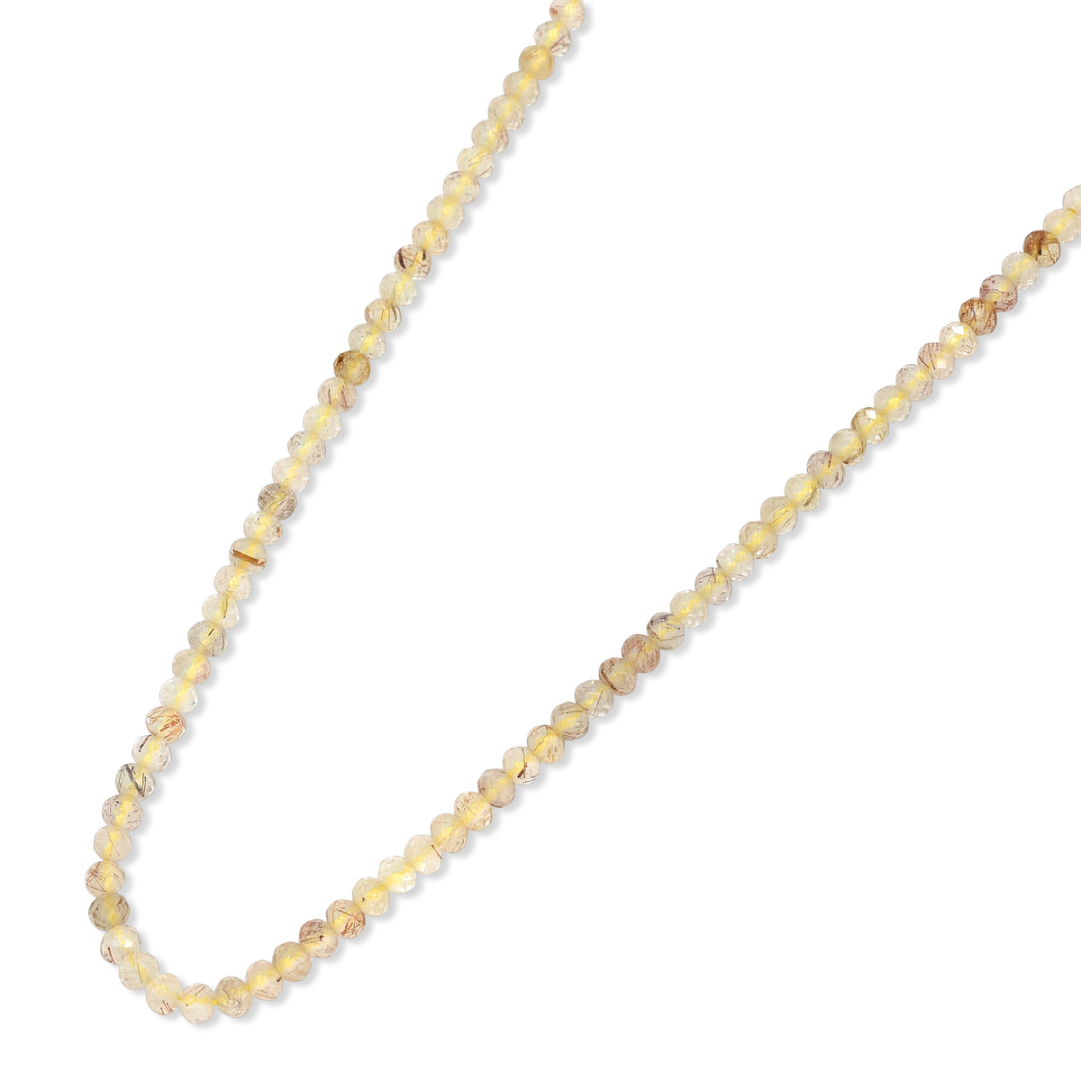 14k Faceted Round Bead Necklace