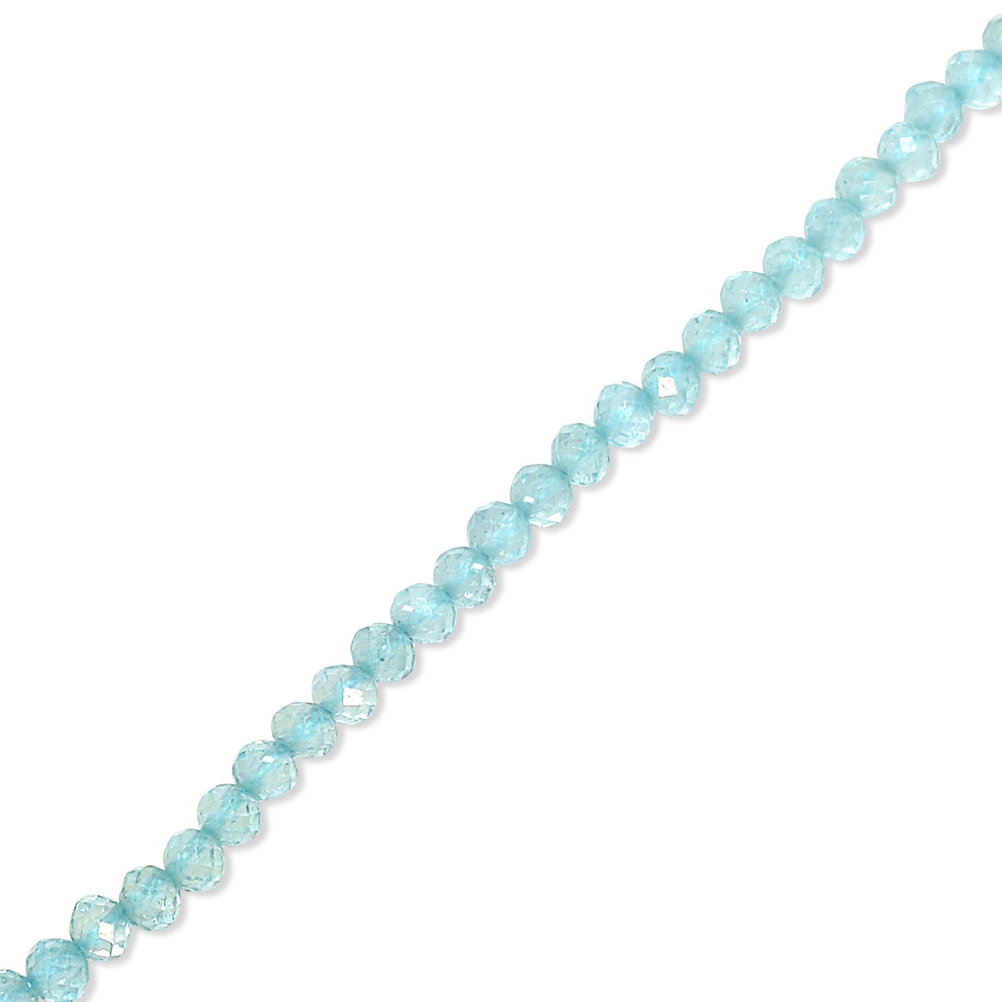 14k Yellow Faceted Round Bead Necklace