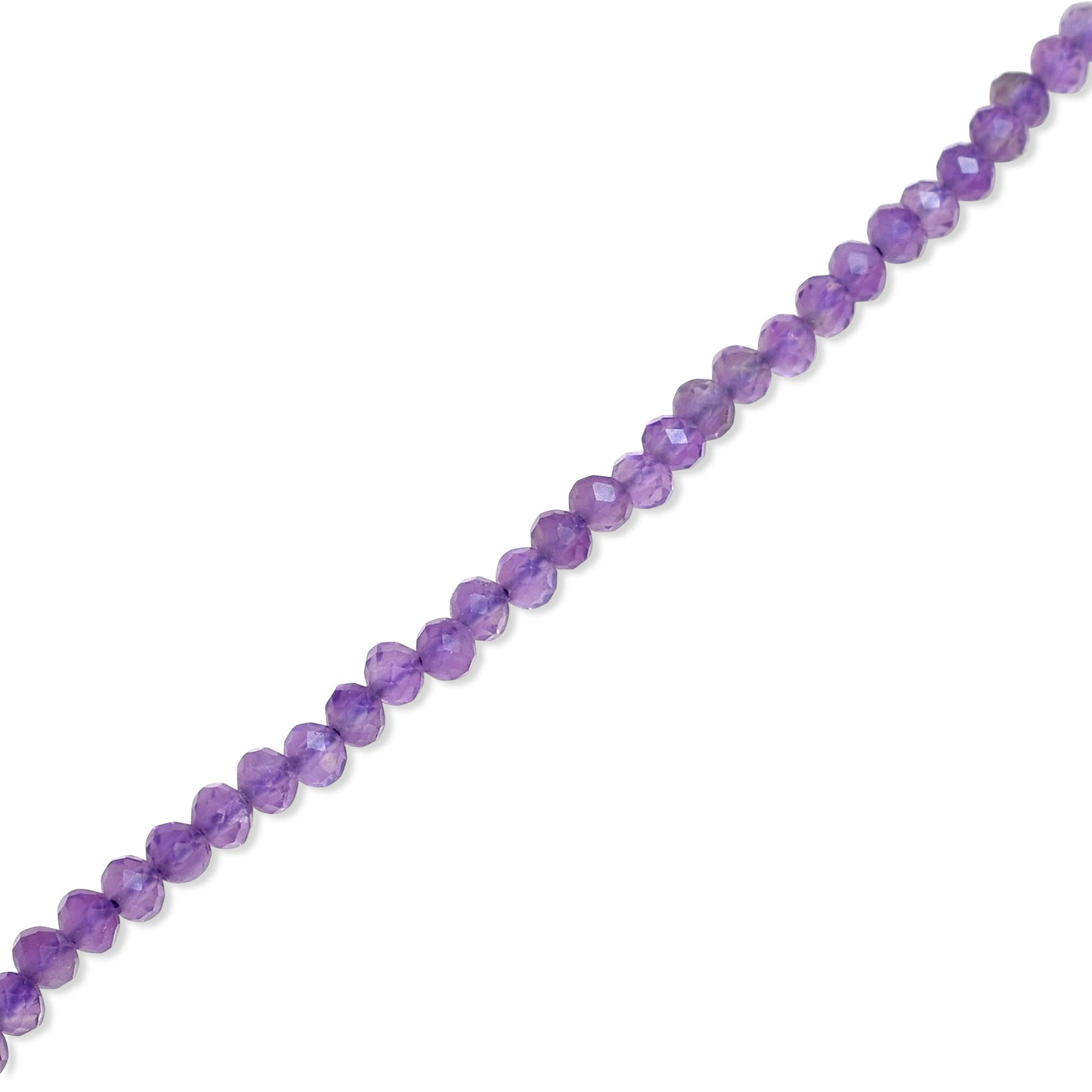 14k Yellow Faceted Round Bead Necklace