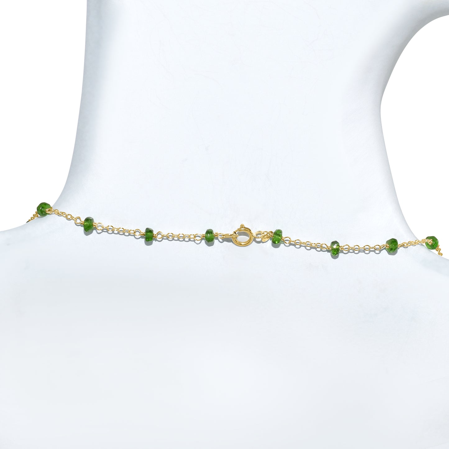 14k Yellow Station Necklace 17"