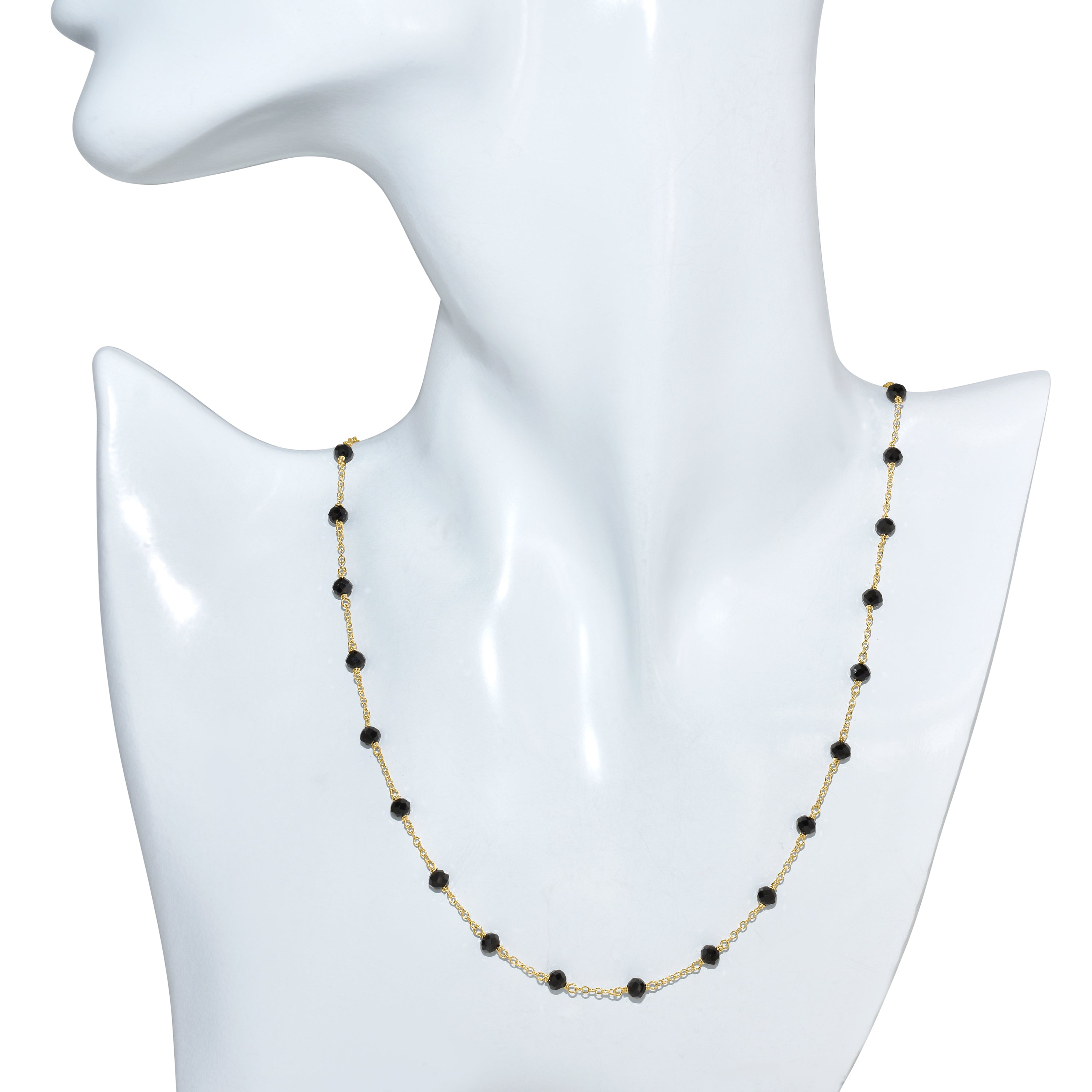 14k Yellow Gold Station Necklace
