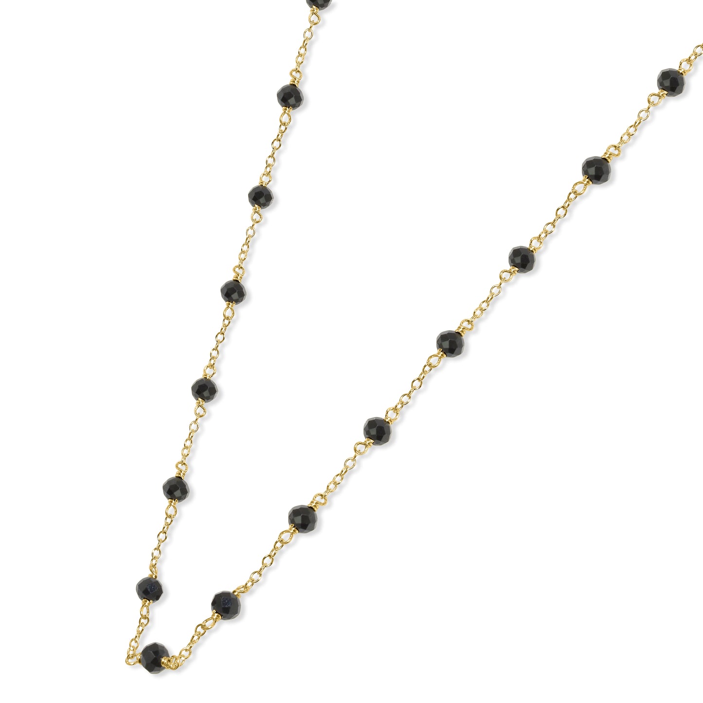 14k Yellow Station Necklace 17"
