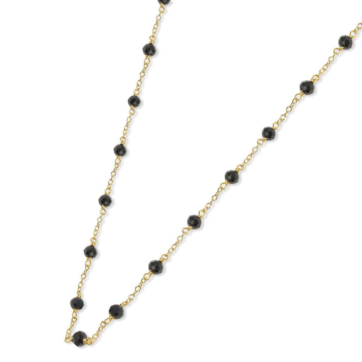 14k Yellow Gold Station Necklace