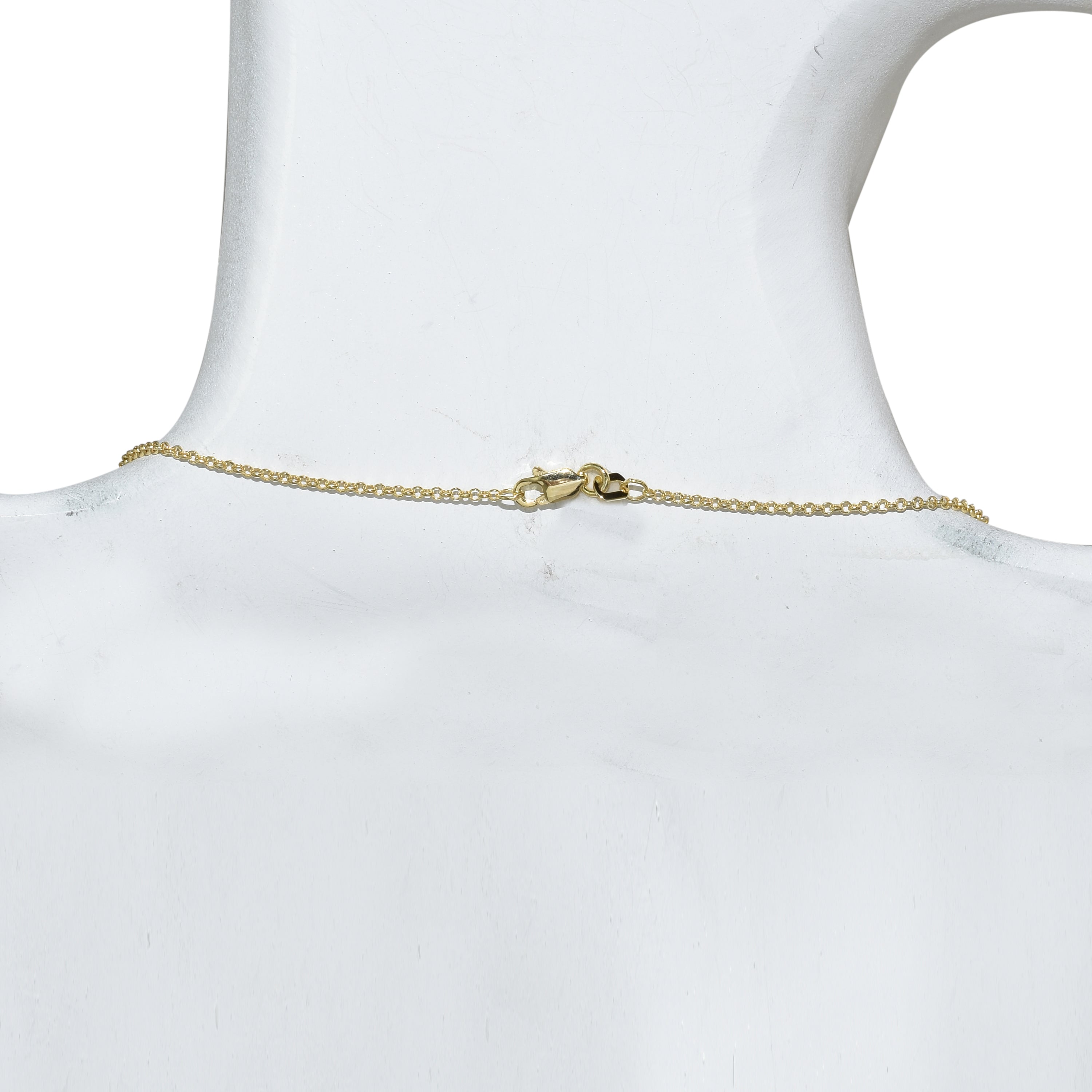 14k Mother of Pearl 2 Face Clover Necklace