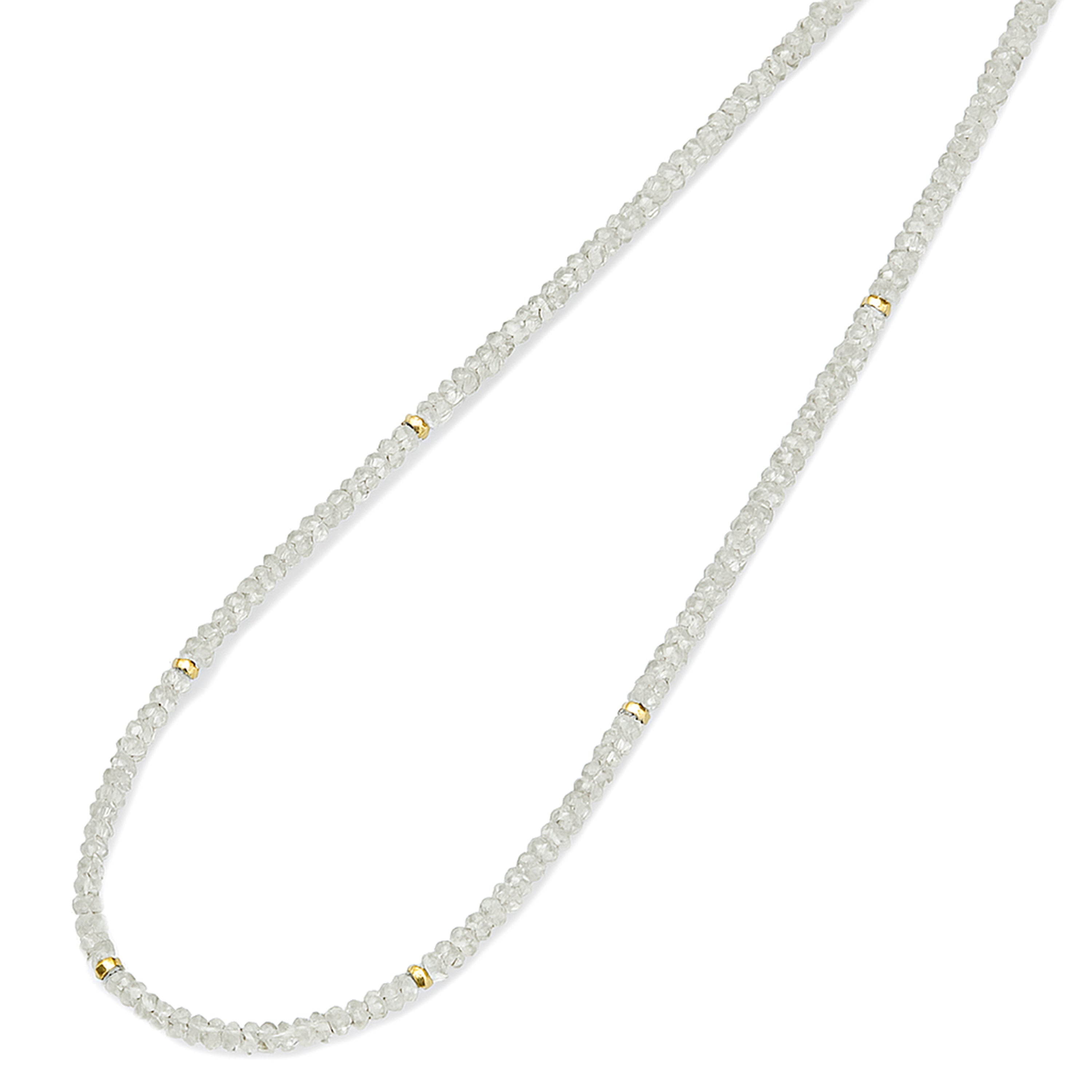 14k Gemstones & Gold Roundel Necklace