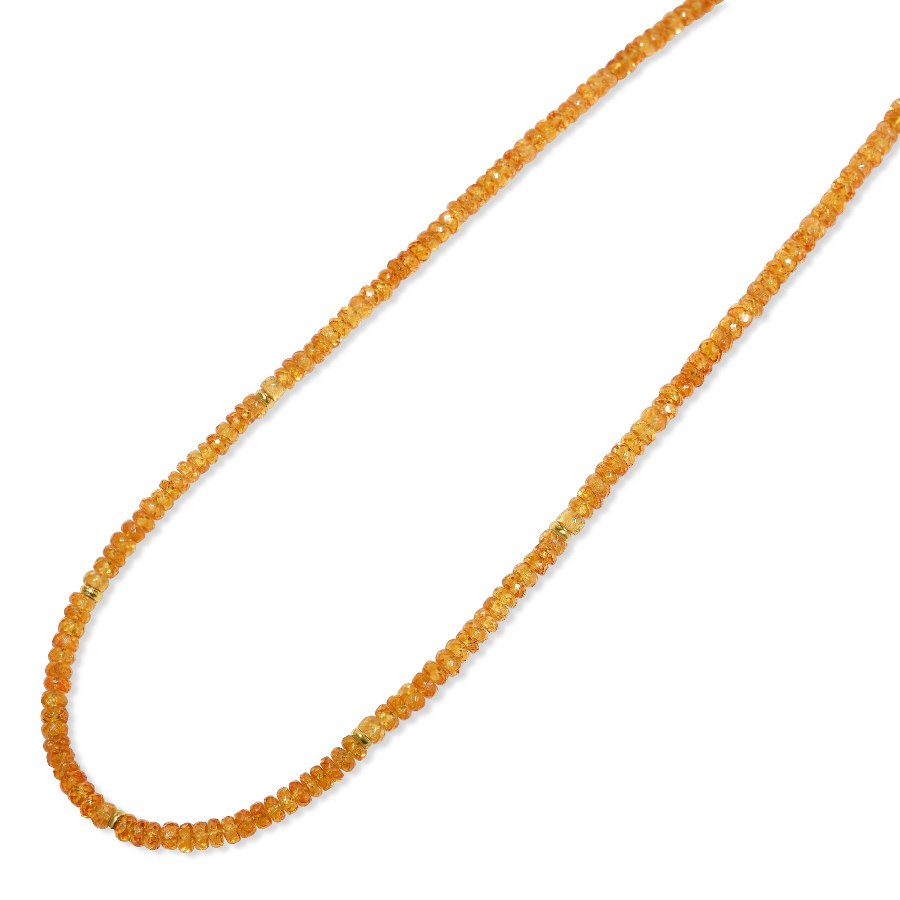 14k Gemstones & Gold Roundel Necklace