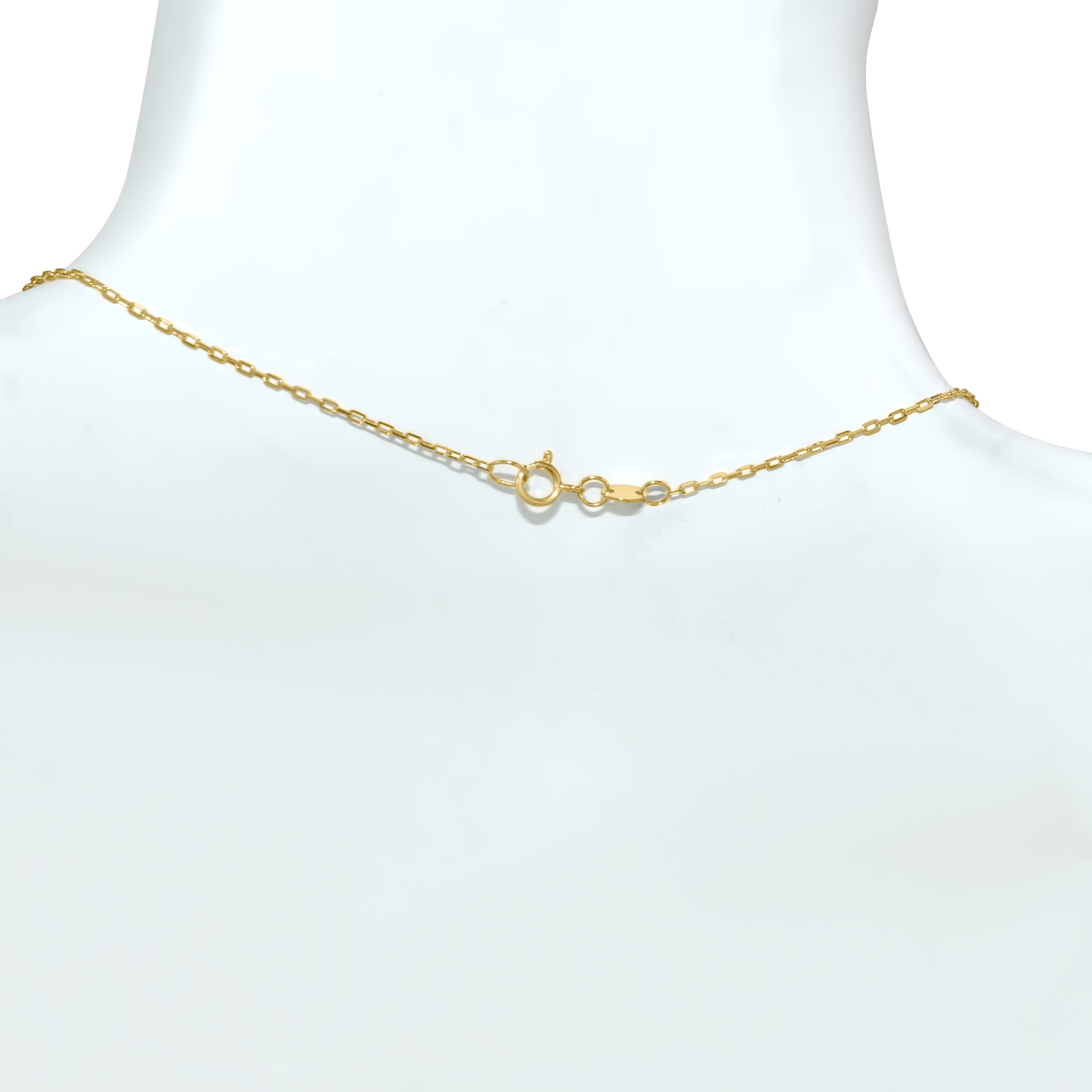 14k Emerald Diamond Baguette Necklace