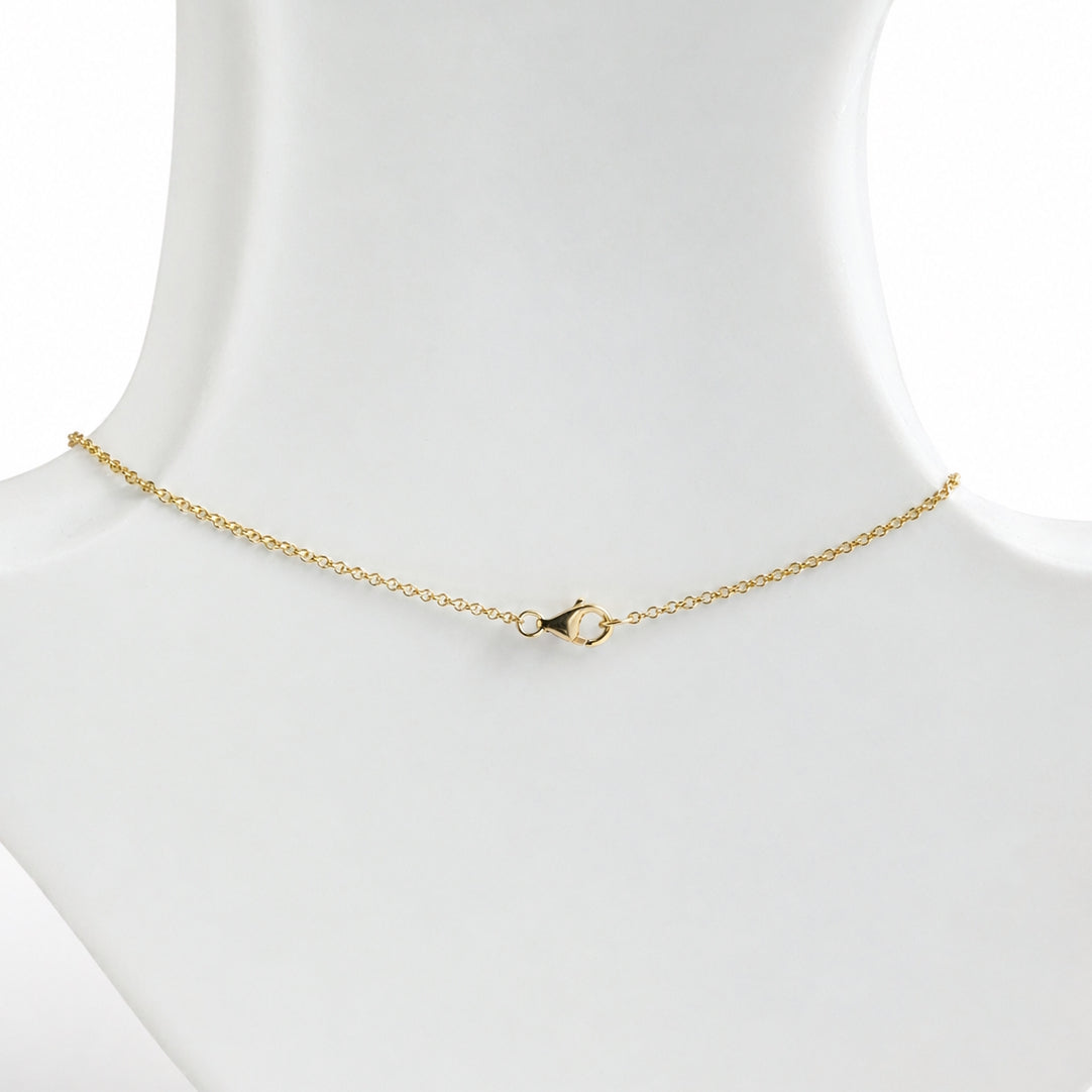 14k Turquoise Fancy Bezel Pendant Necklace
