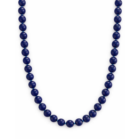 14ky Lapis AA Grade Necklace knotted 1x1