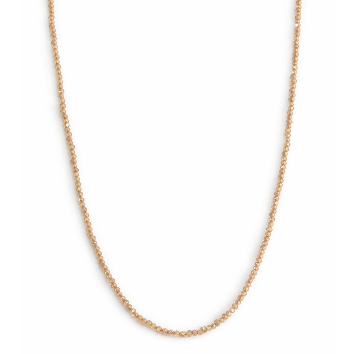 14k Faceted Round Bead Necklace